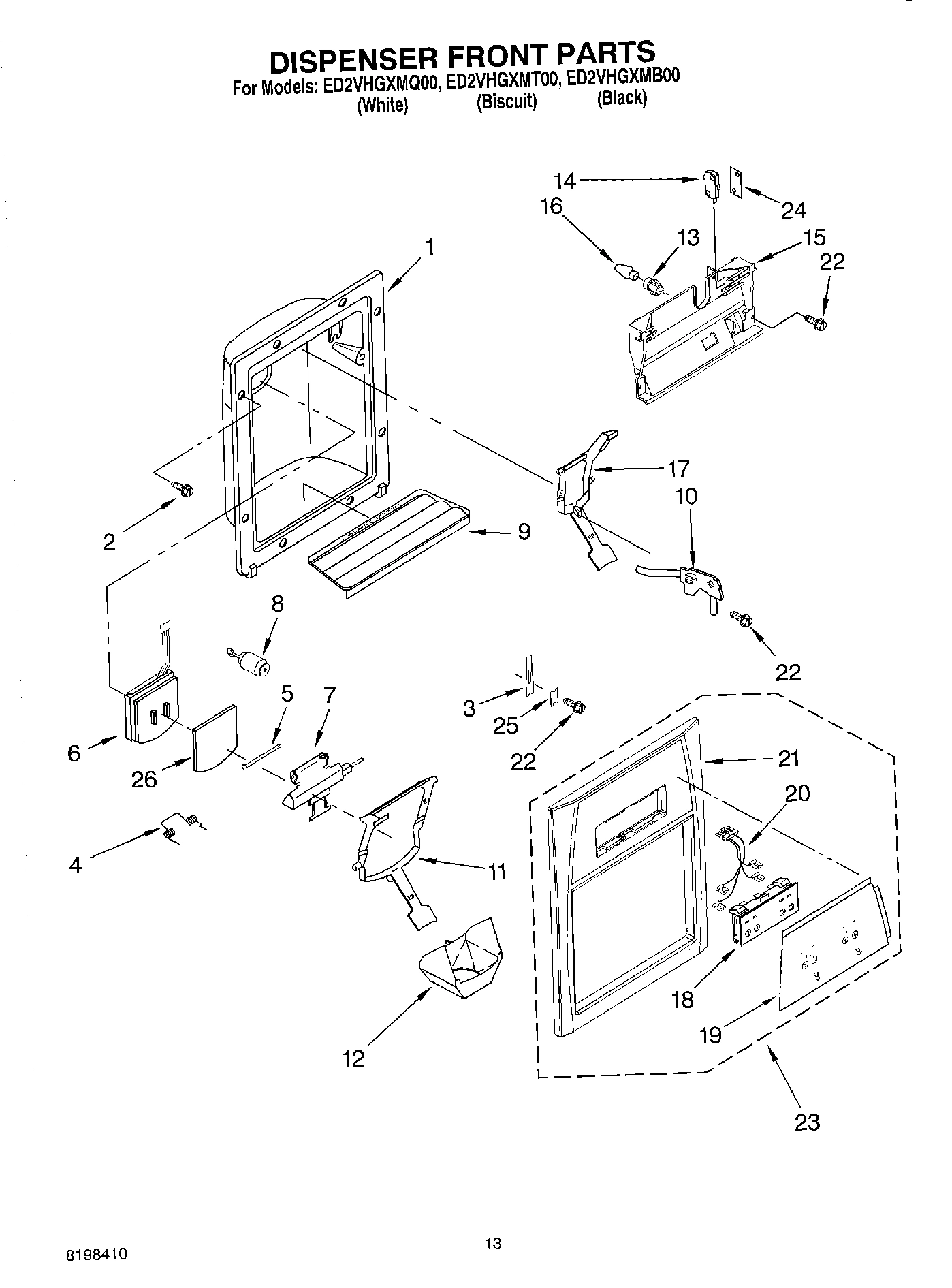 08 - DISPENSER FRONT PARTS