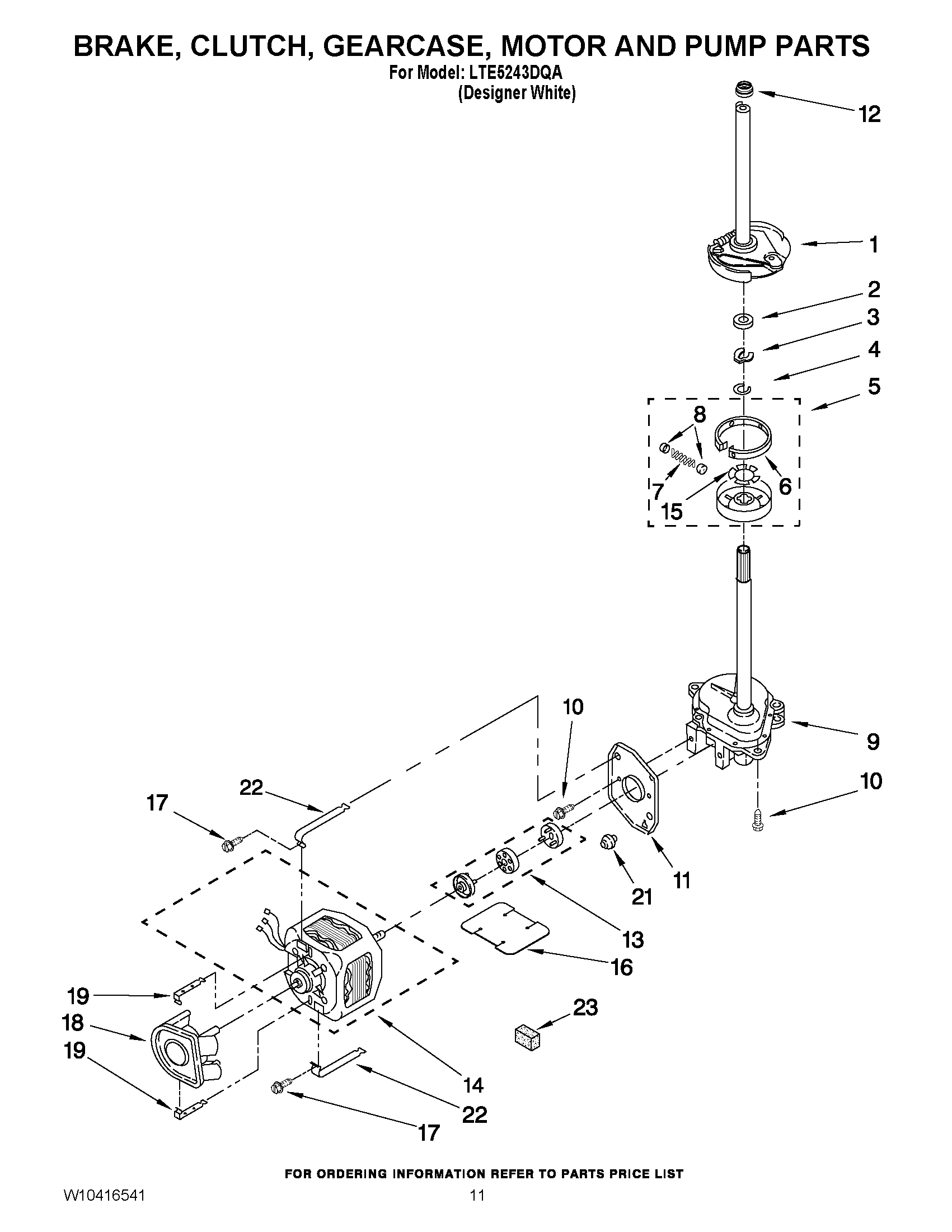 08 - BRAKE, CLUTCH, GEARCASE, MOTOR AND PUMP PARTS