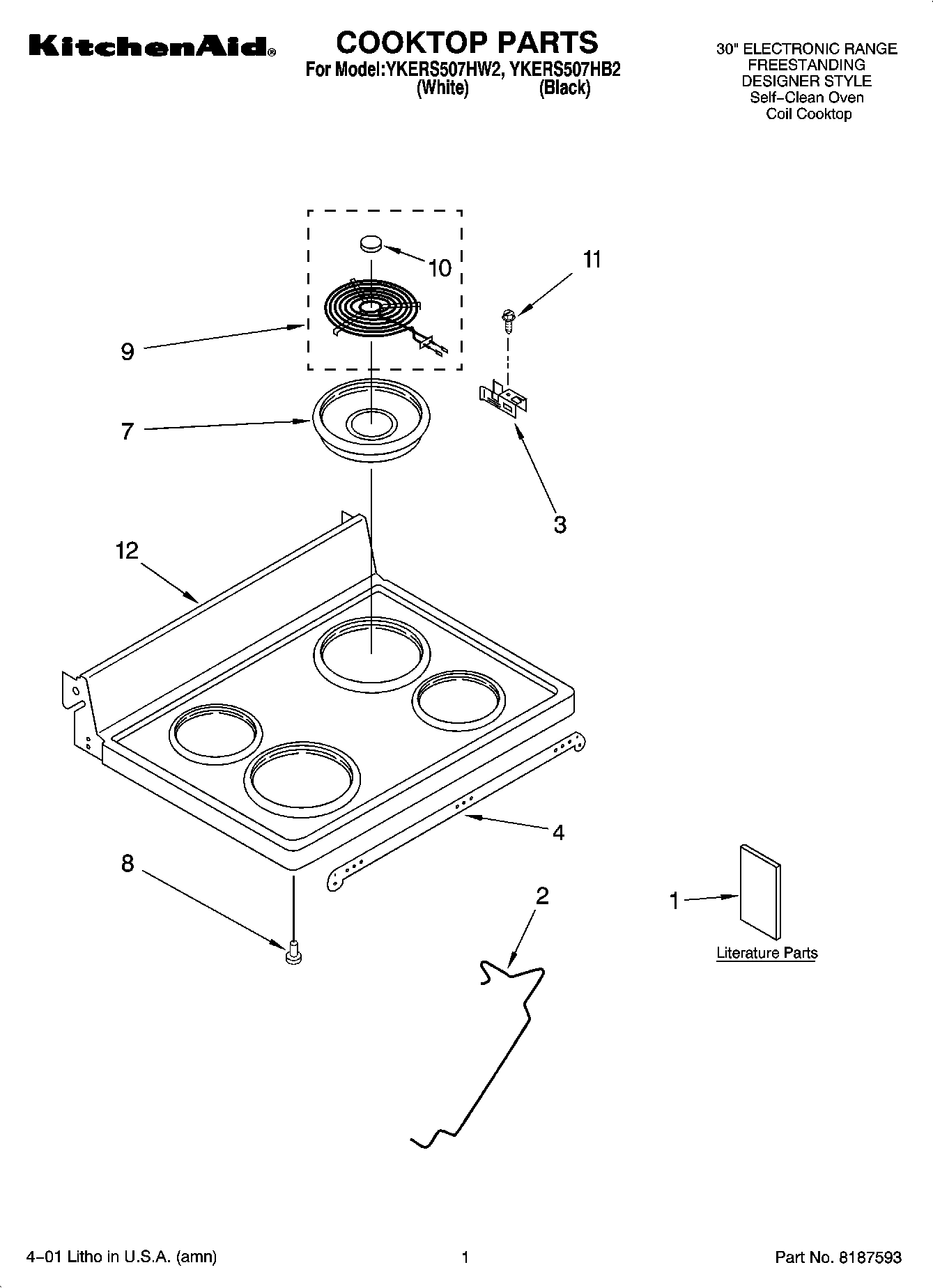 01 - COOKTOP PARTS