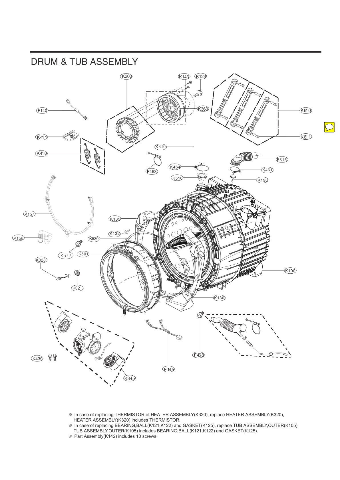 DRUM & TUB ASSEMBLY