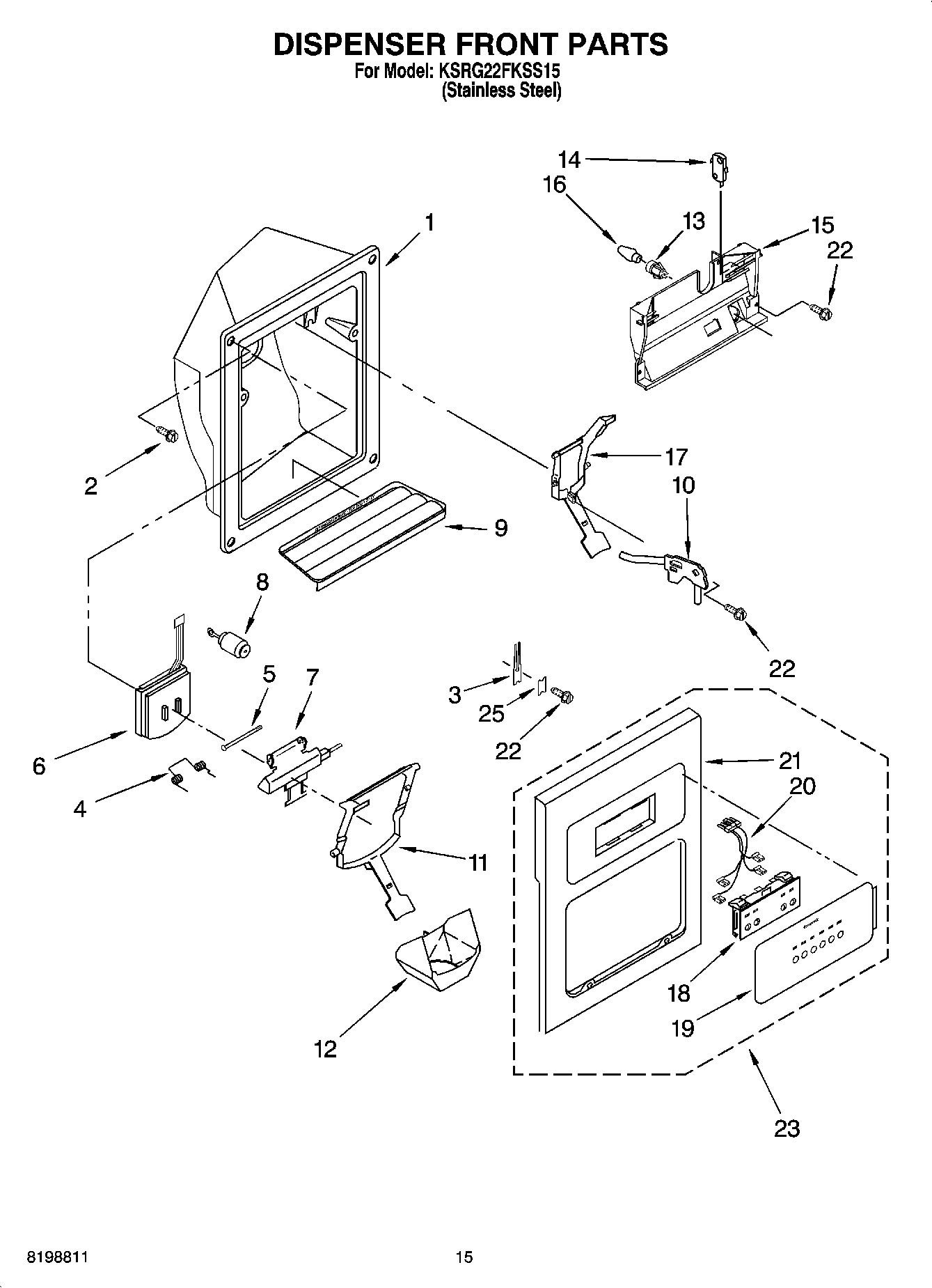 09 - DISPENSER FRONT PARTS