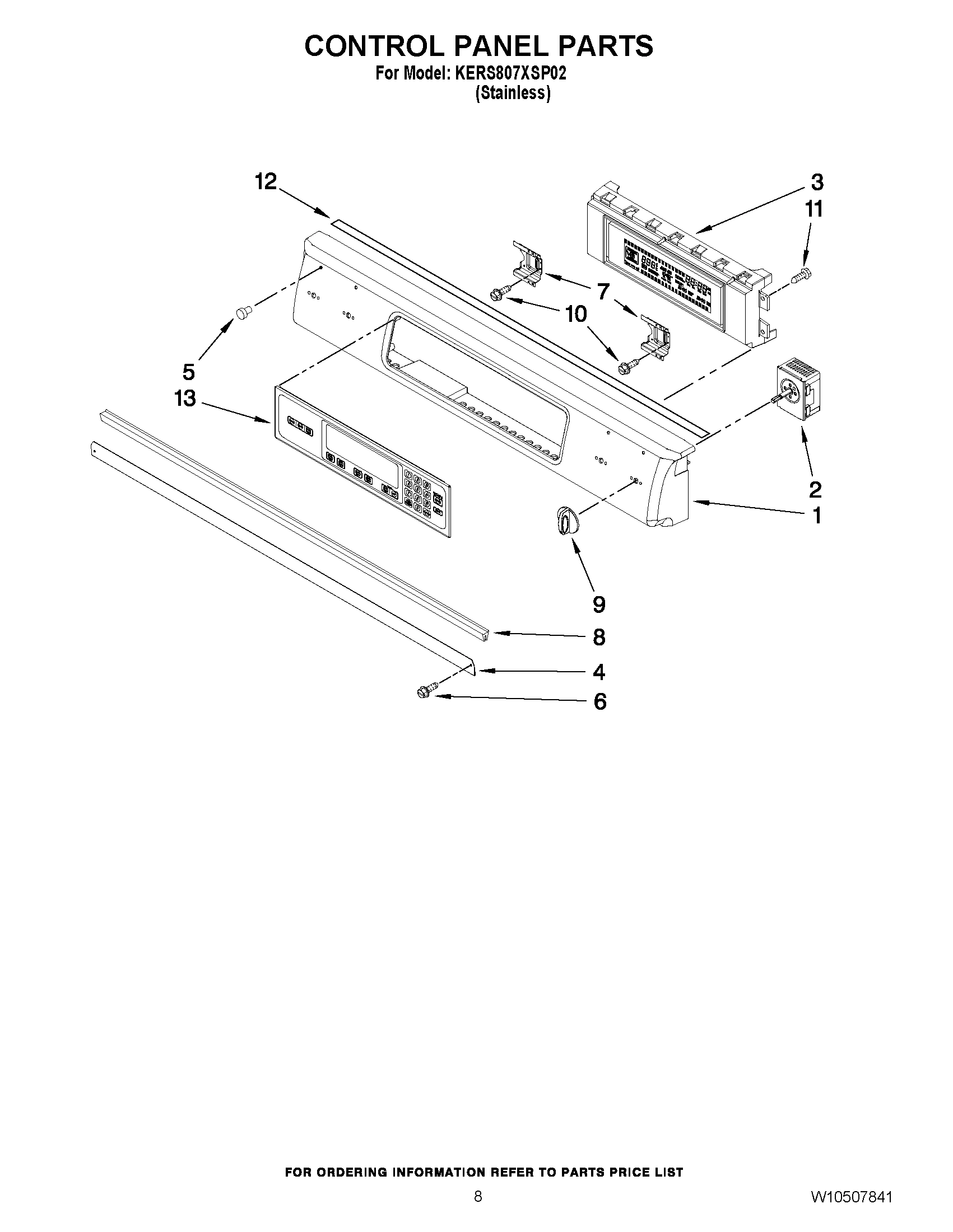 05 - CONTROL PANEL PARTS