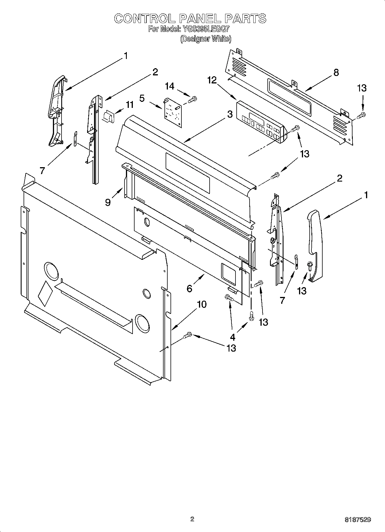 02 - CONTROL PANEL PARTS
