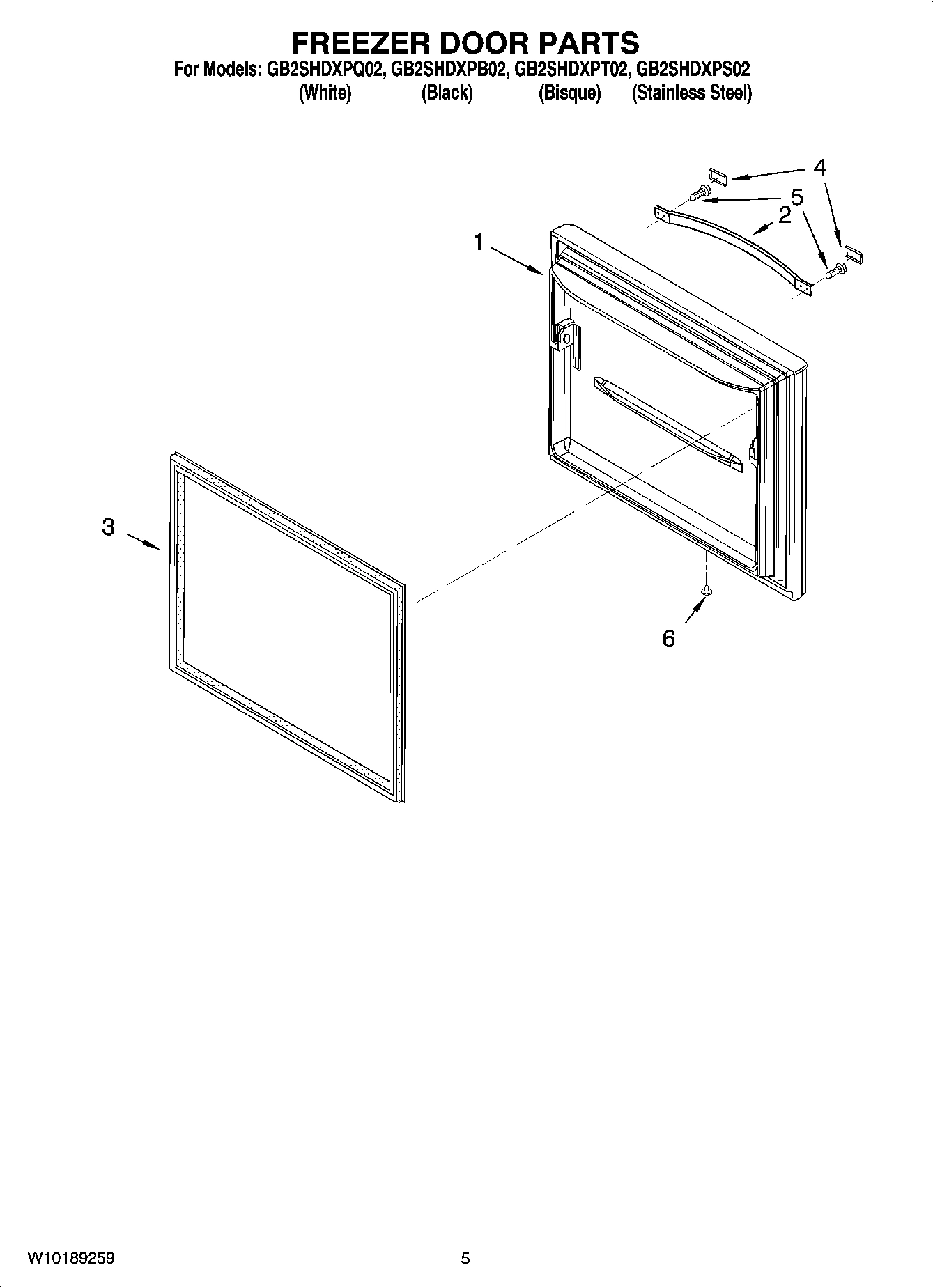 03 - FREEZER DOOR PARTS