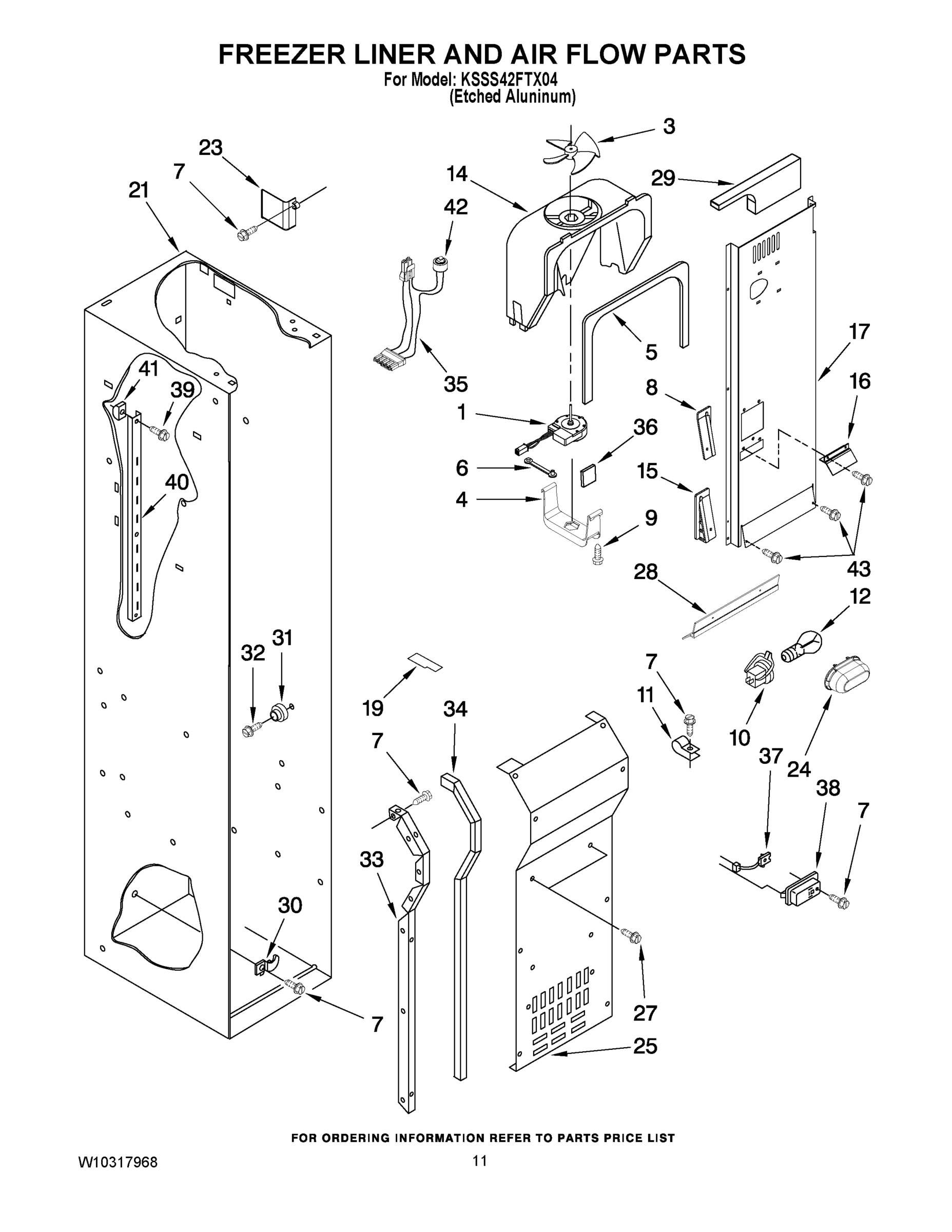 08 - FREEZER LINER AND AIR FLOW PARTS