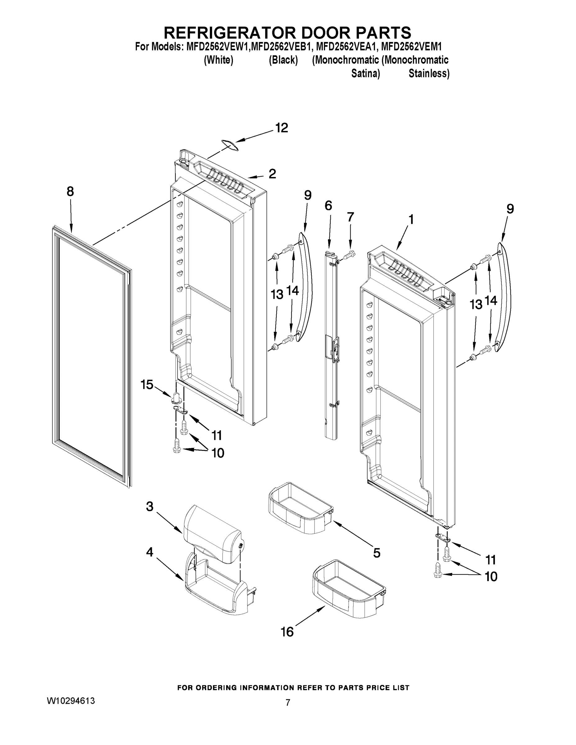 04 - REFRIGERATOR DOOR PARTS