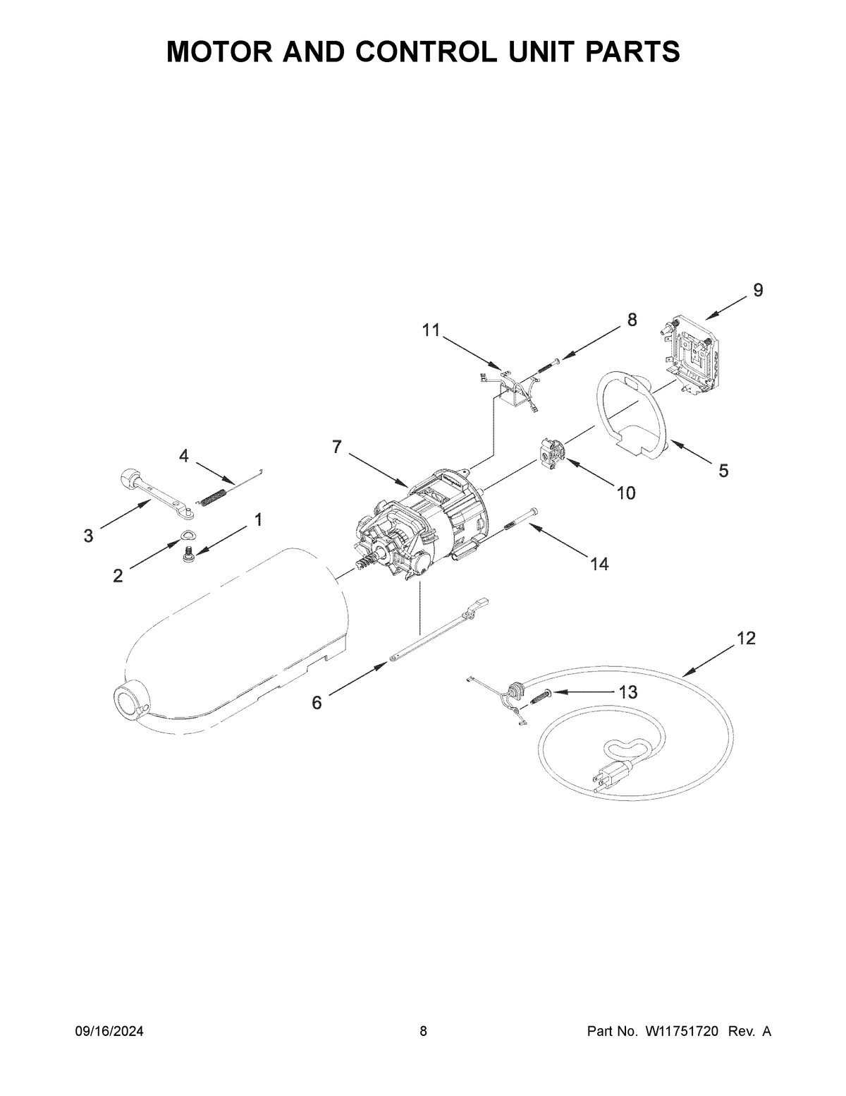 05 - MOTOR AND CONTROL UNIT PARTS