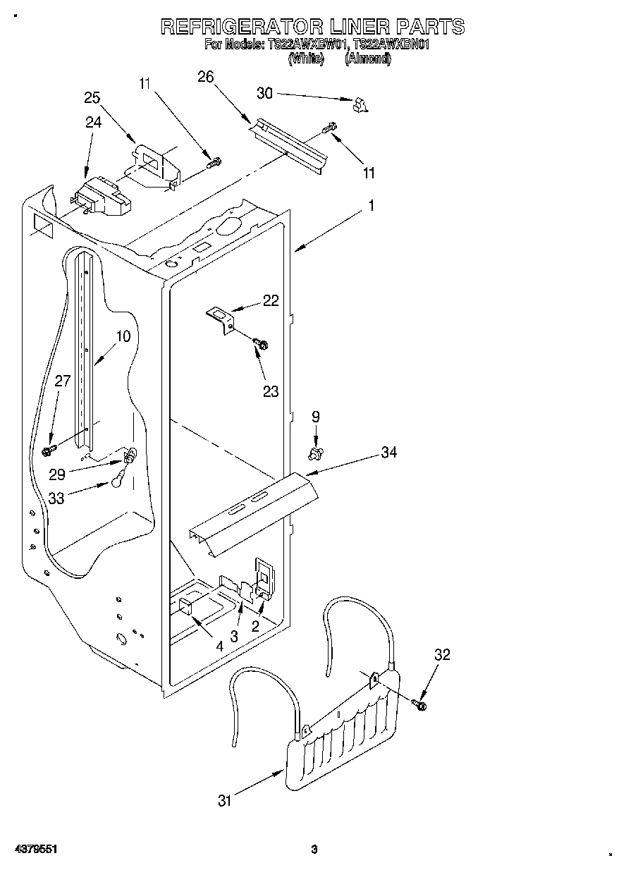 02 - REFRIGERATOR LINER