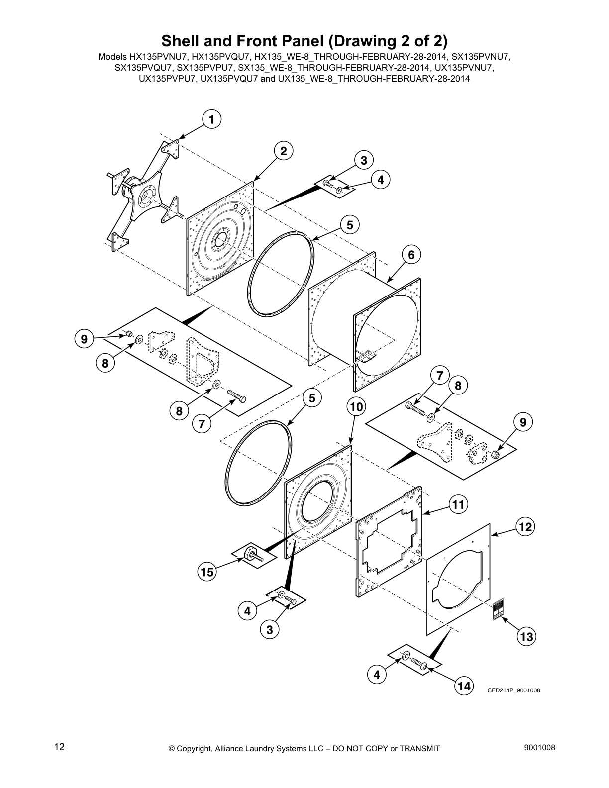 Shell and Front Panel (Drawing 2 of 2)