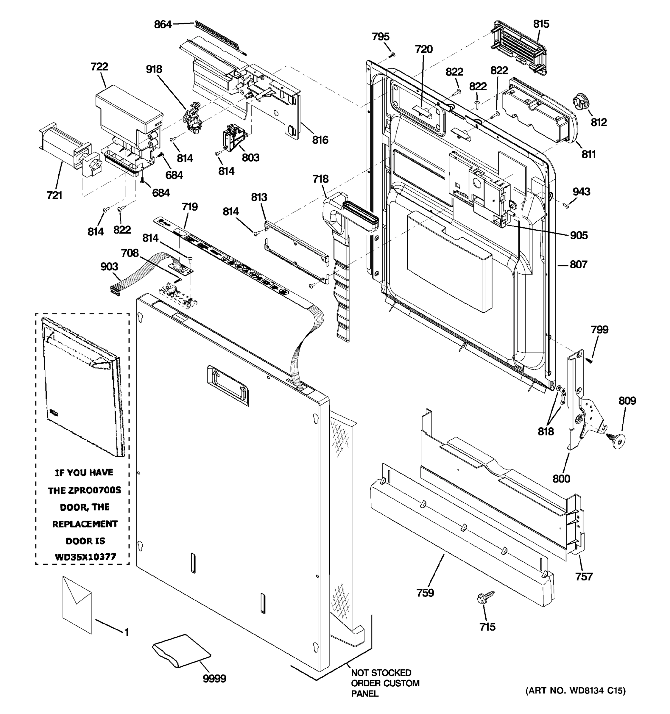 ESCUTCHEON & DOOR ASSEMBLY