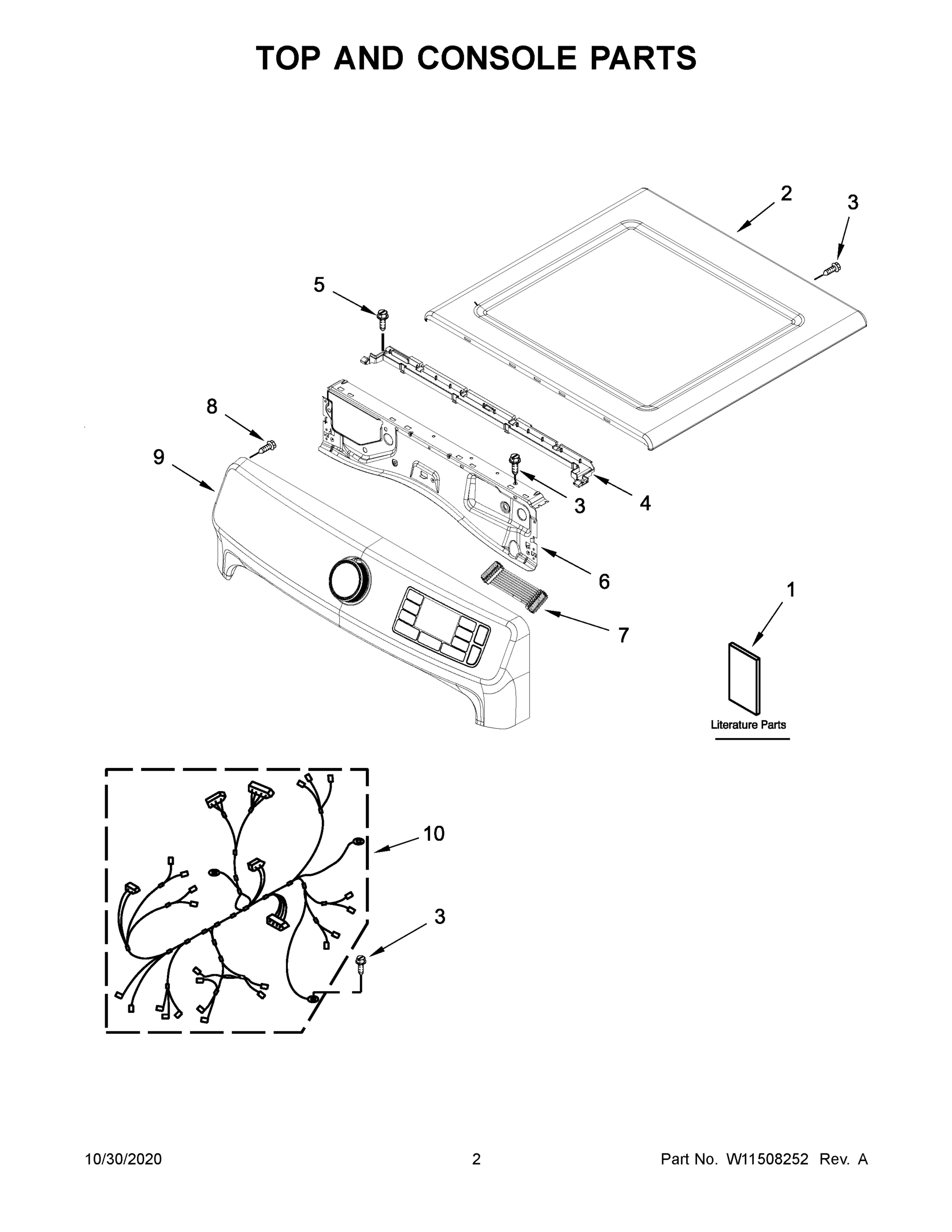 02 - TOP AND CONSOLE PARTS