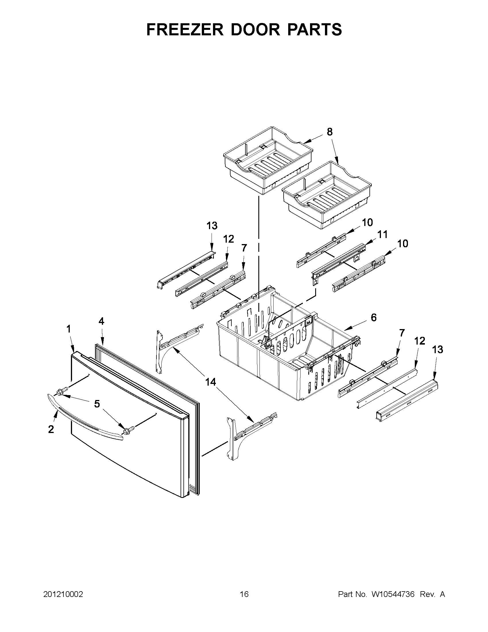 08 - FREEZER DOOR PARTS