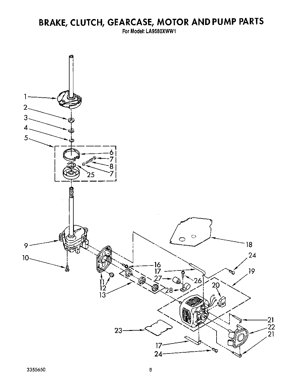 07 - BRAKE, CLUTCH, GEARCASE, MOTOR AND PUMP