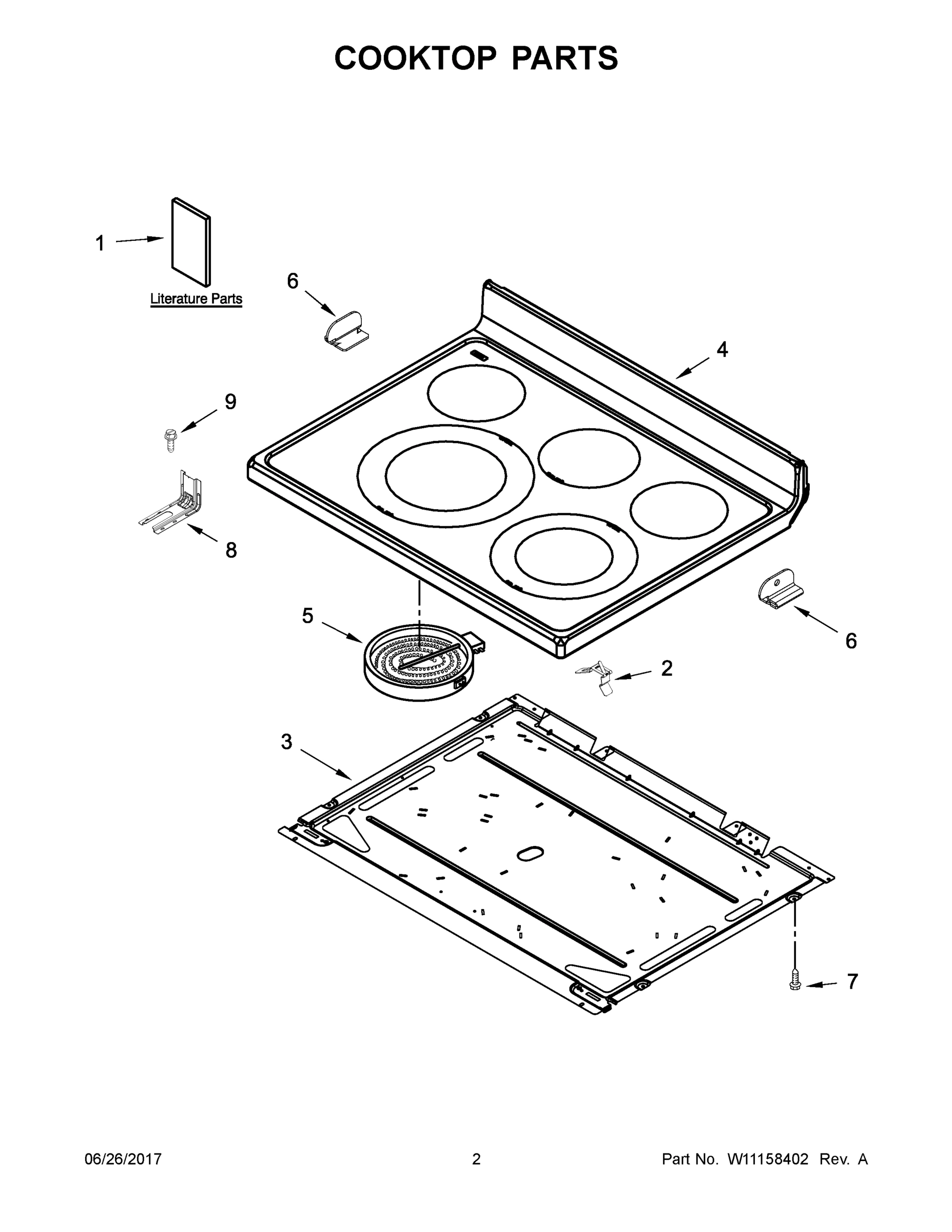 02 - COOKTOP PARTS