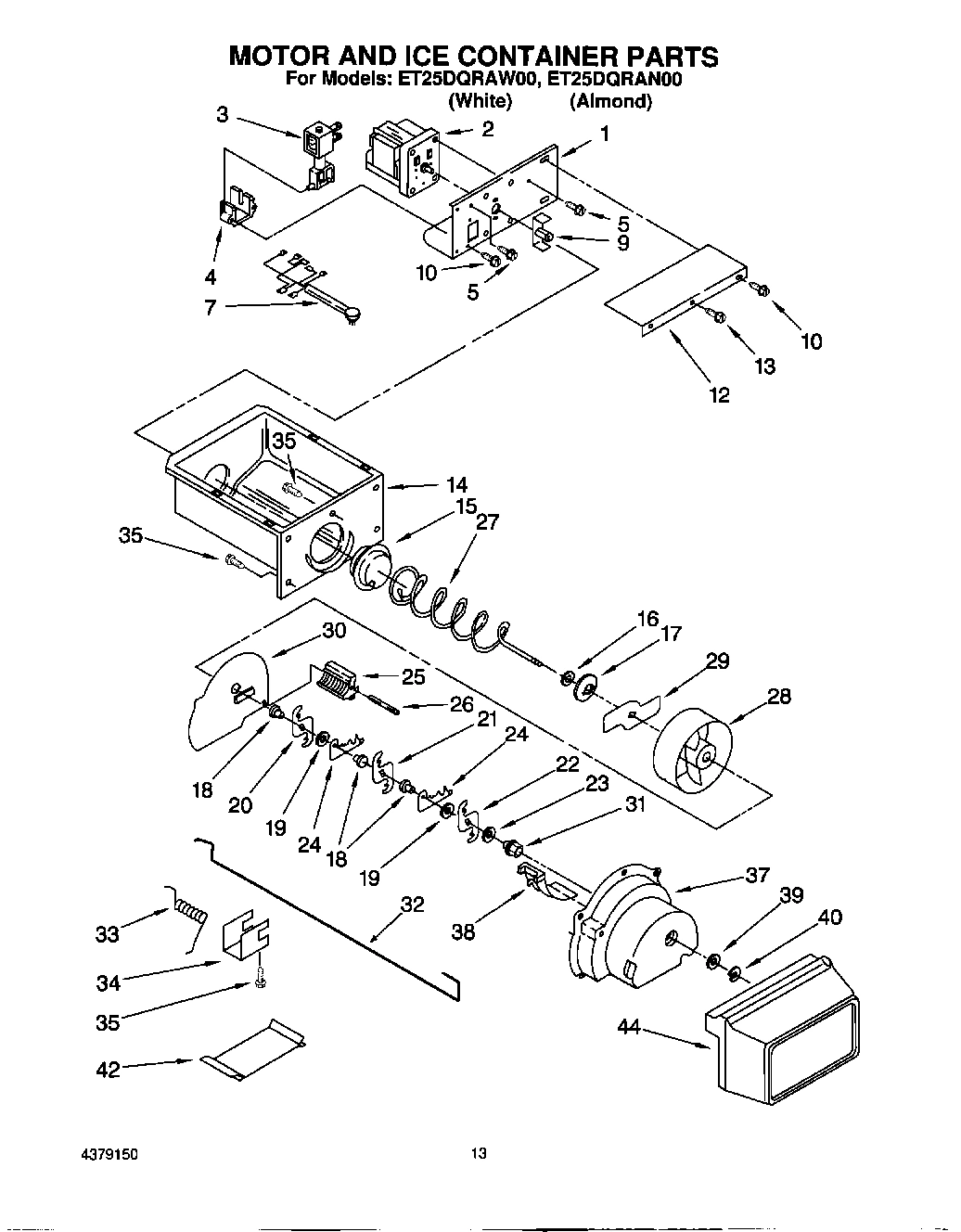 08 - MOTOR AND ICE CONTAINER