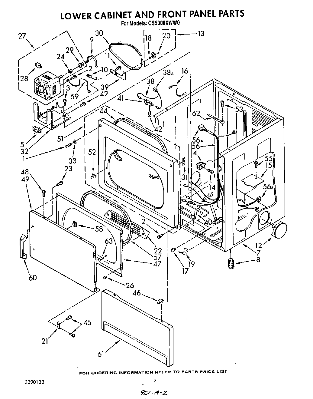 02 - LOWER CABINET AND FRONT PANEL
