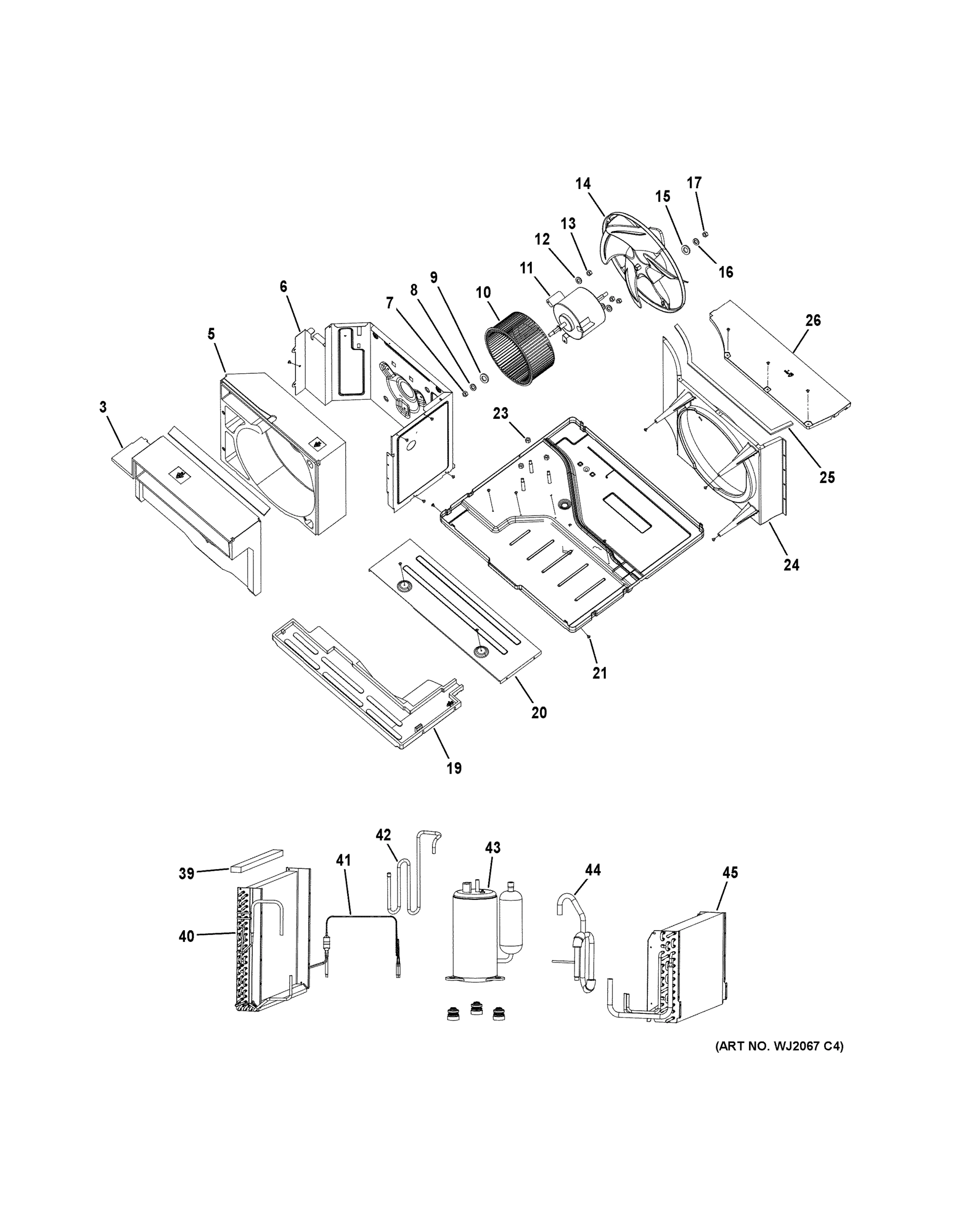 BASE PAN & UNIT PARTS