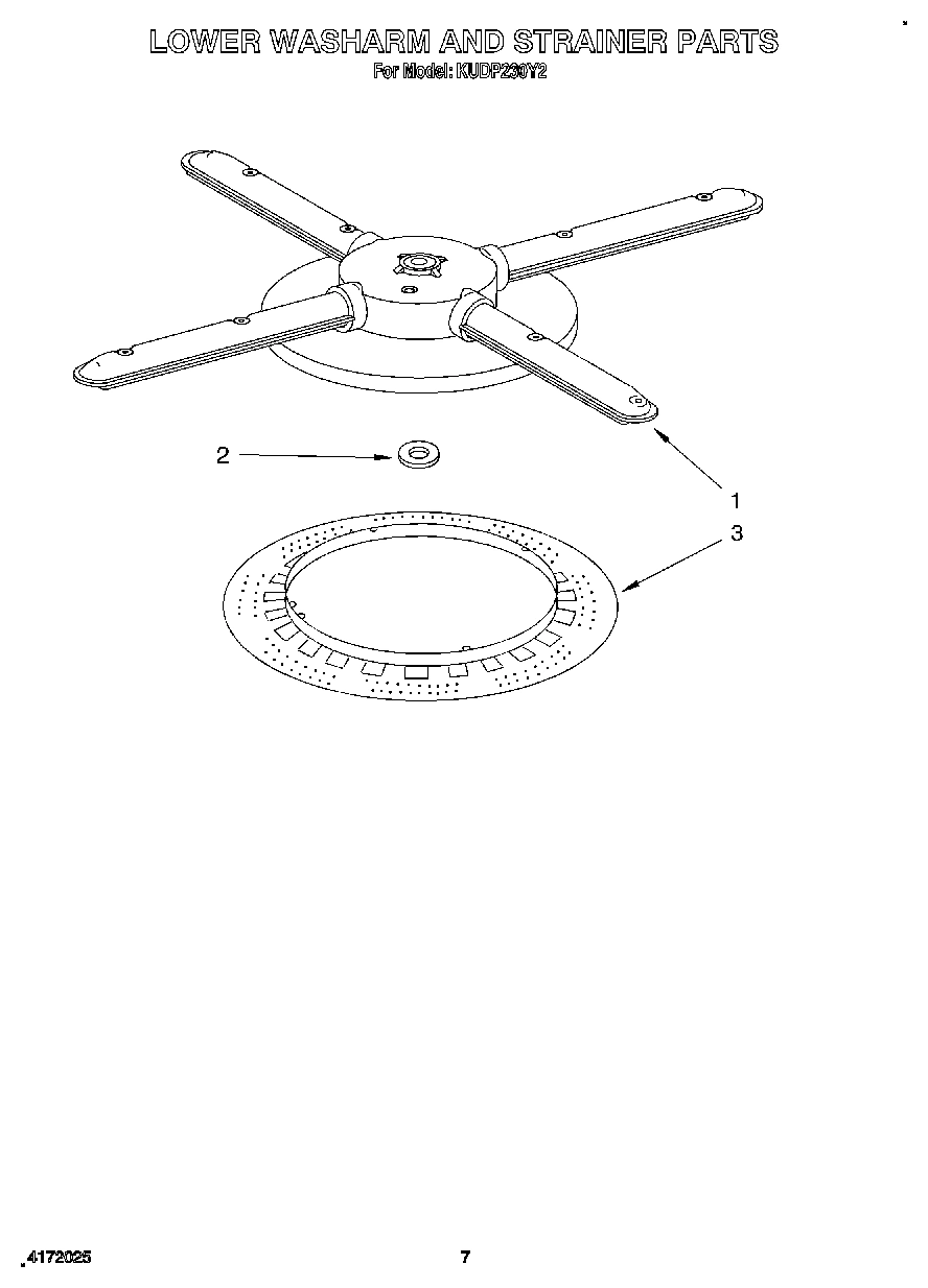 05 - LOWER WASHARM AND STRAINER