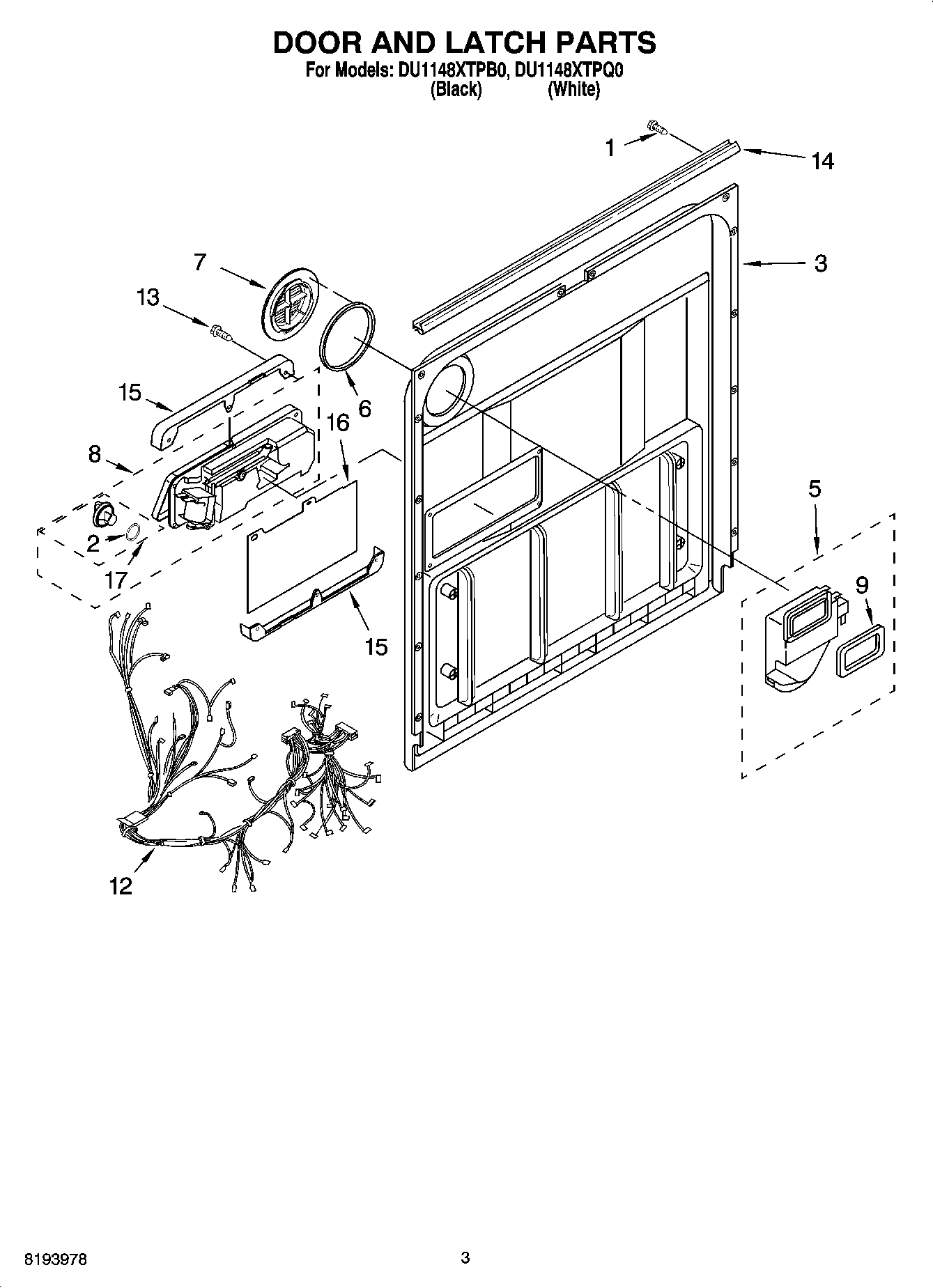 03 - DOOR AND LATCH PARTS