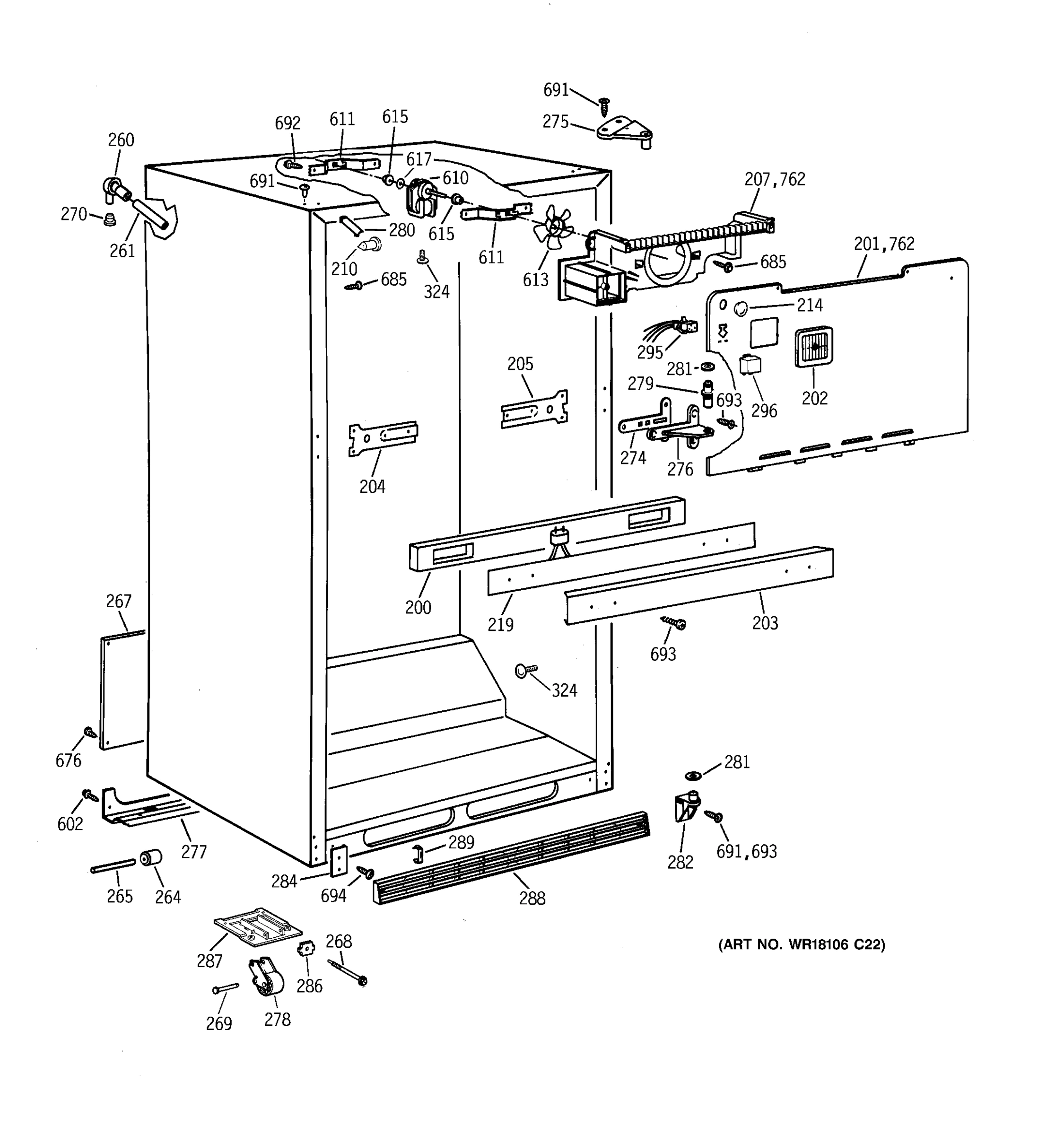 CABINET PARTS