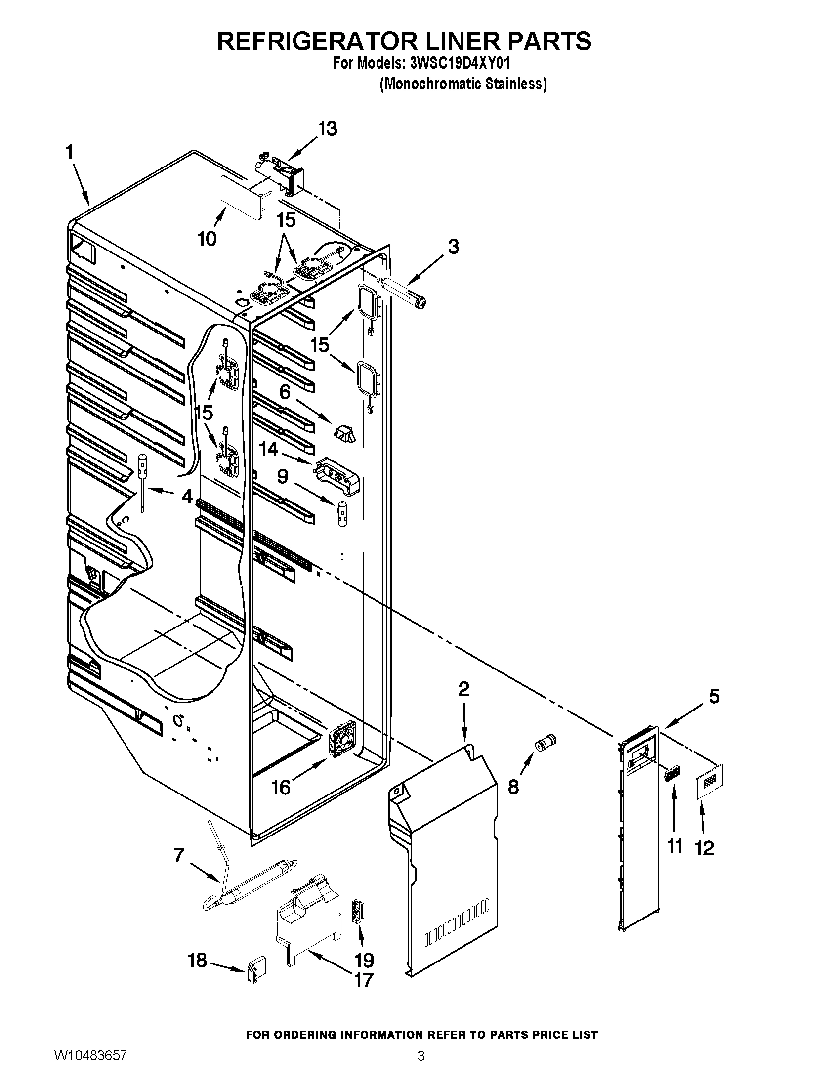 02 - REFRIGERATOR LINER PARTS
