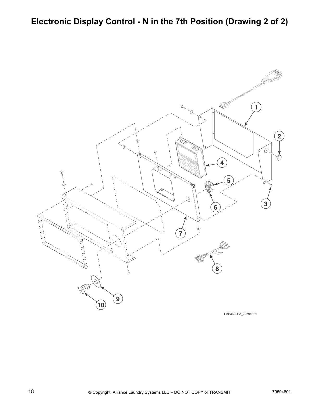 Electronic Display Control - N in the 7th Position (Drawing 2 of 2)
