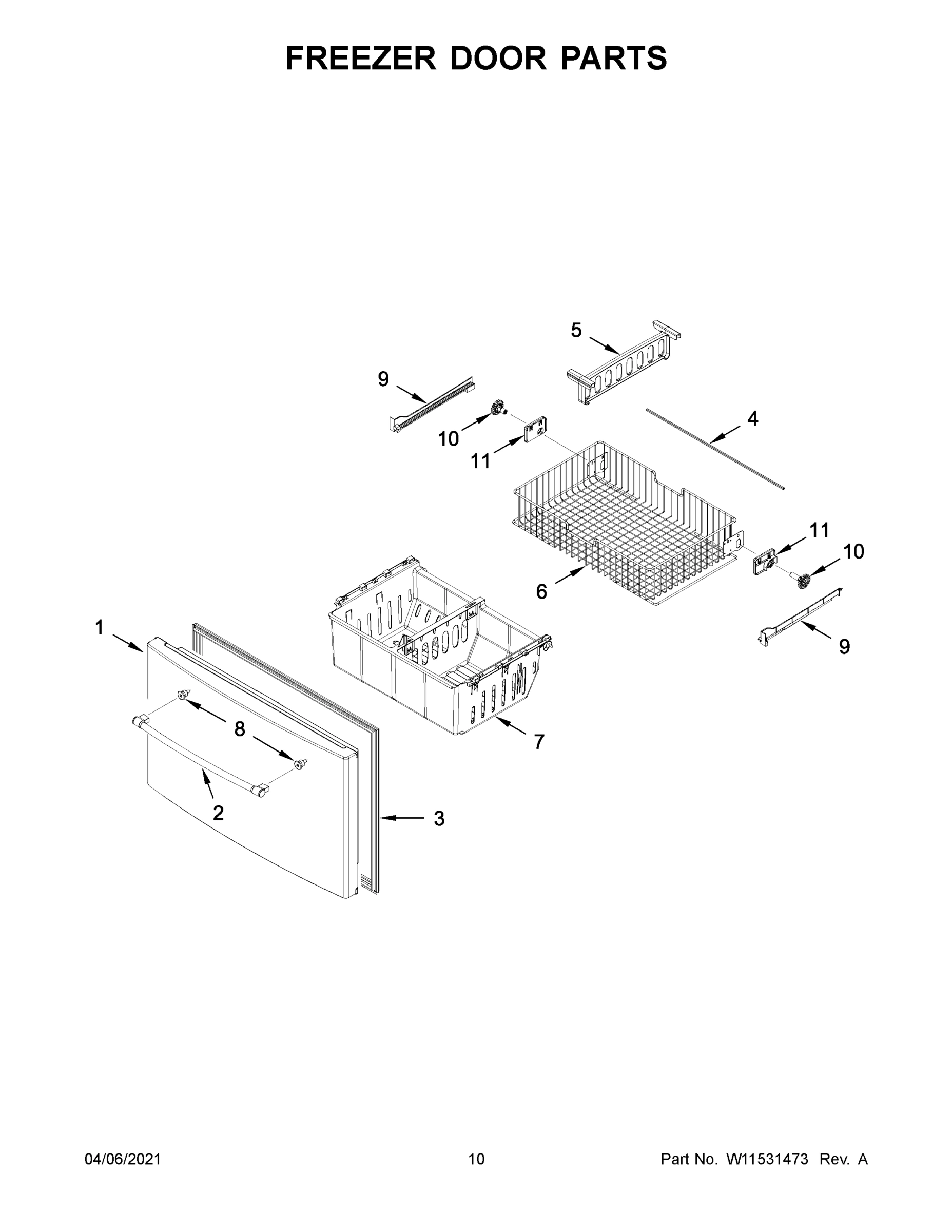 06 - FREEZER DOOR PARTS
