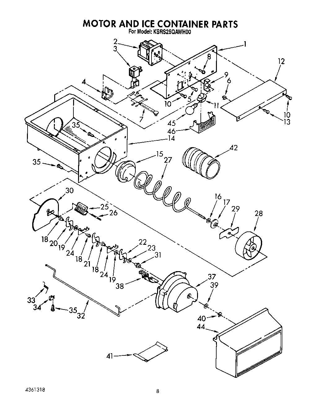 06 - MOTOR AND ICE CONTAINER, LIT/OPTIONAL
