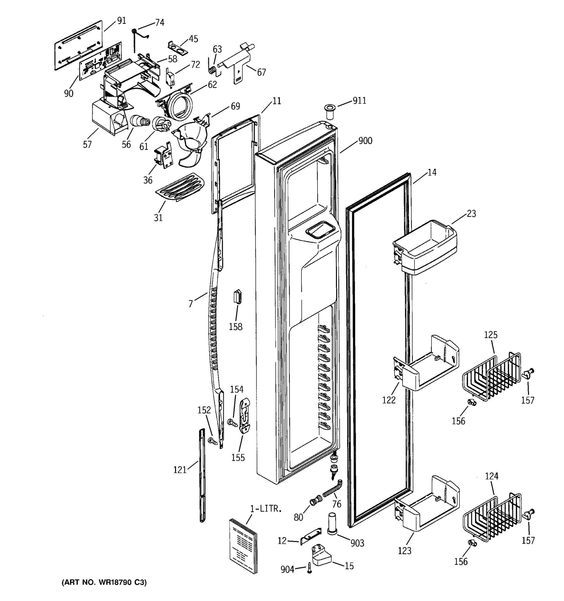 FREEZER DOOR