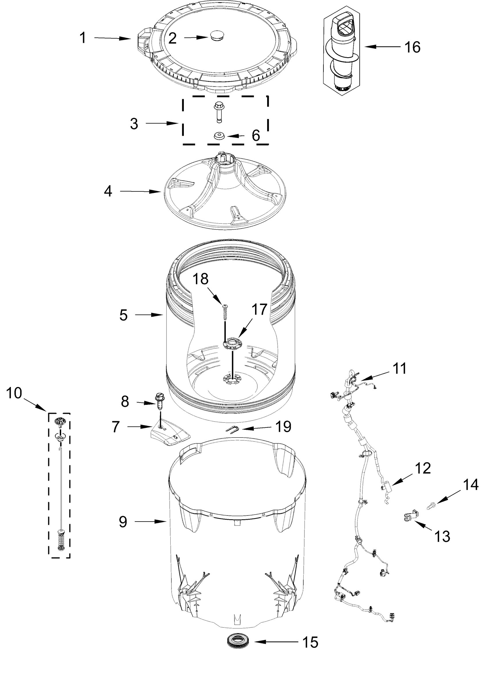 BASKET AND TUB PARTS