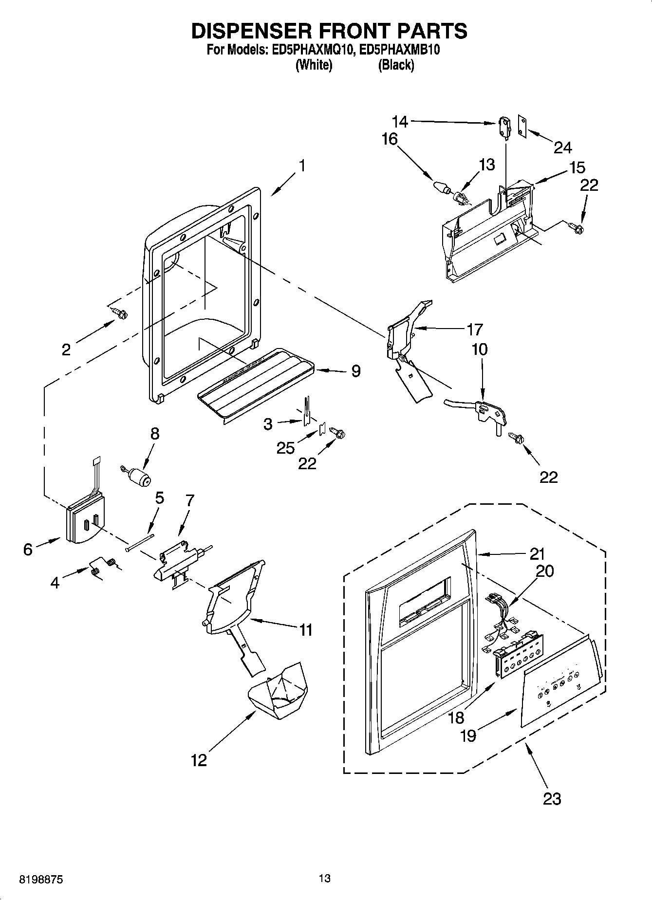 08 - DISPENSER FRONT PARTS