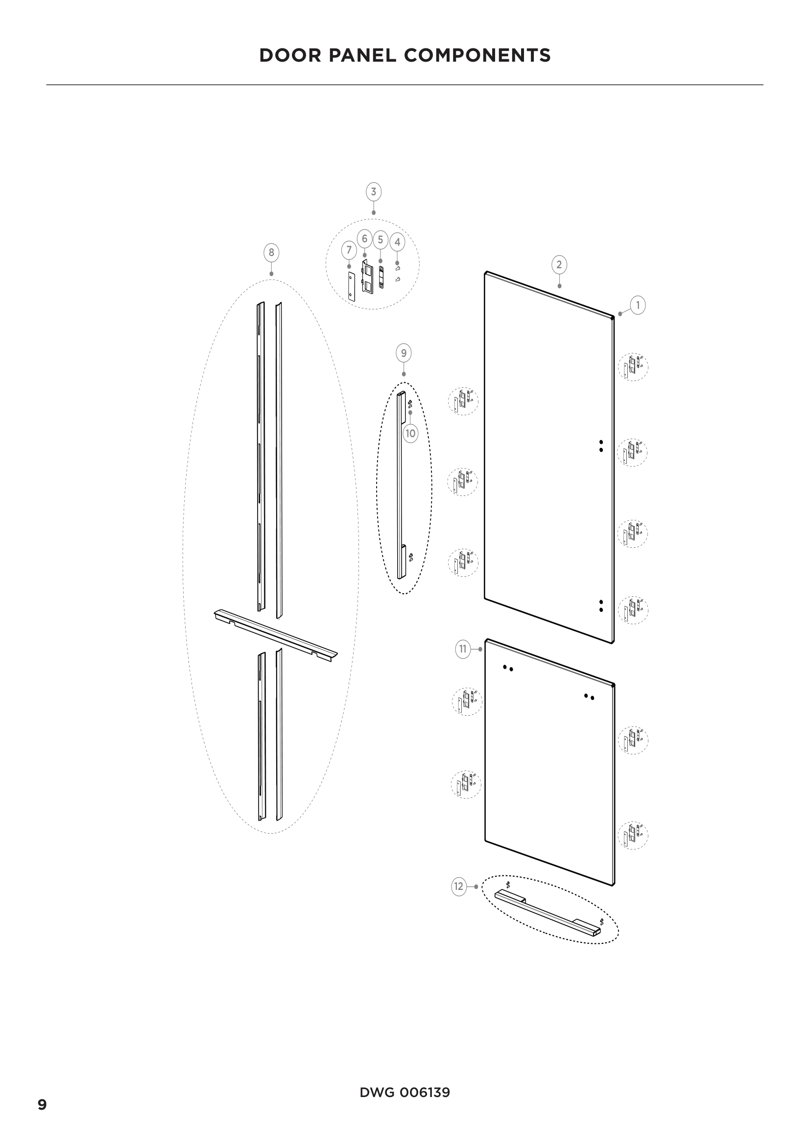 DOOR PANEL COMPONENTS