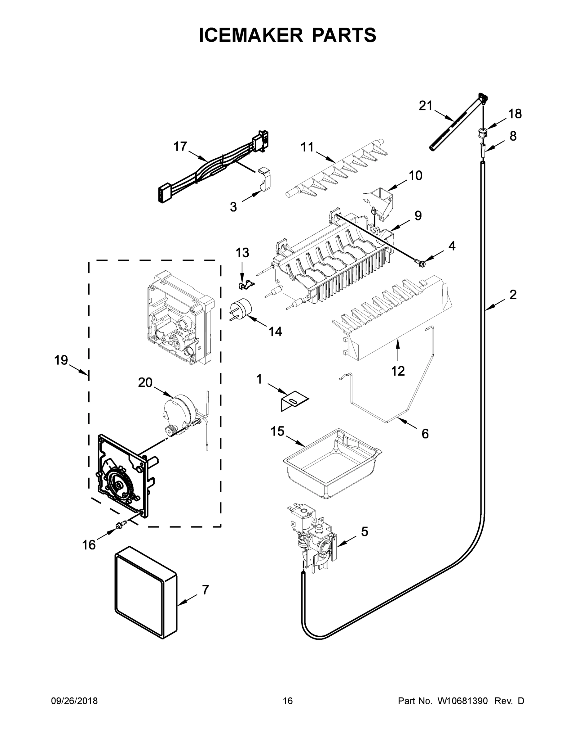 09 - ICEMAKER PARTS