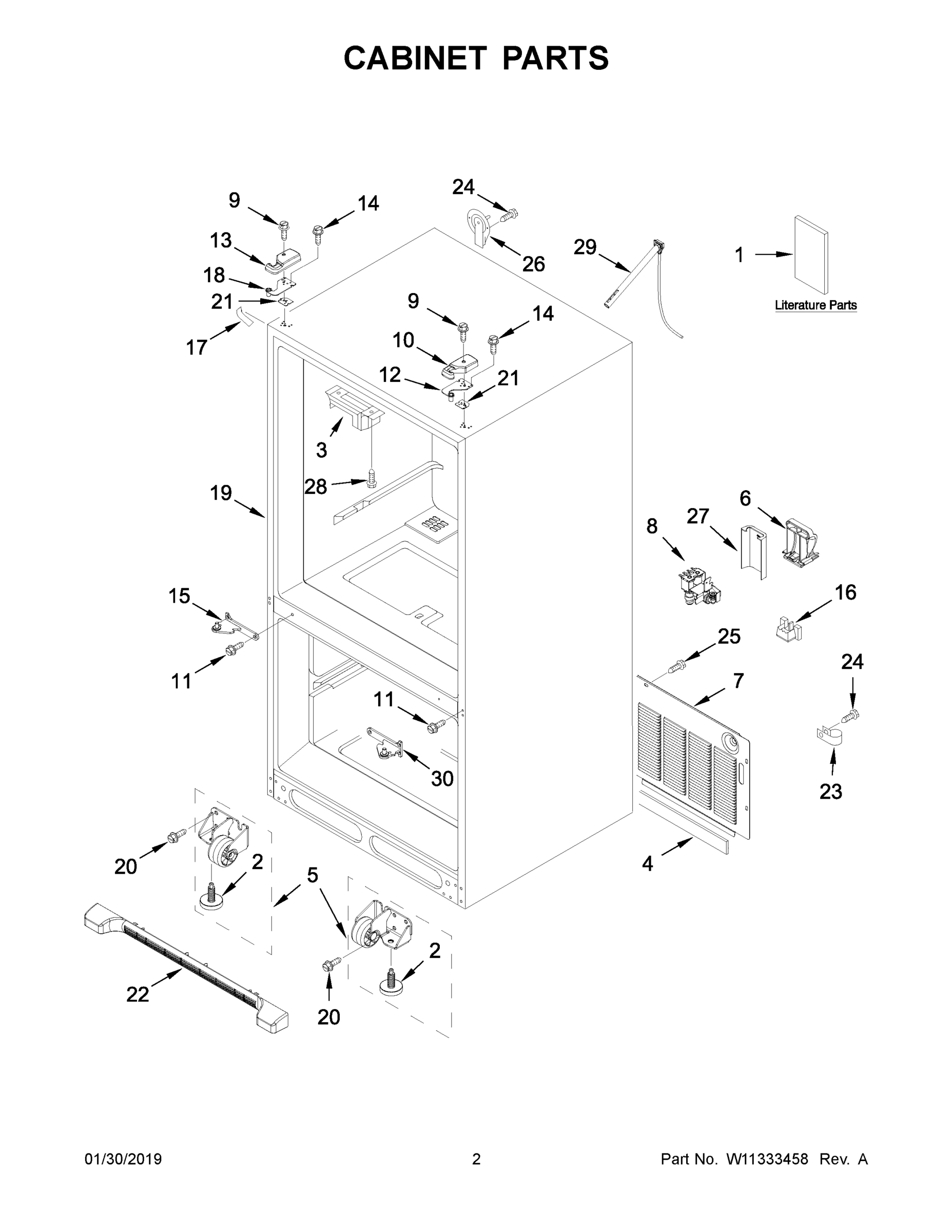 02 - CABINET PARTS