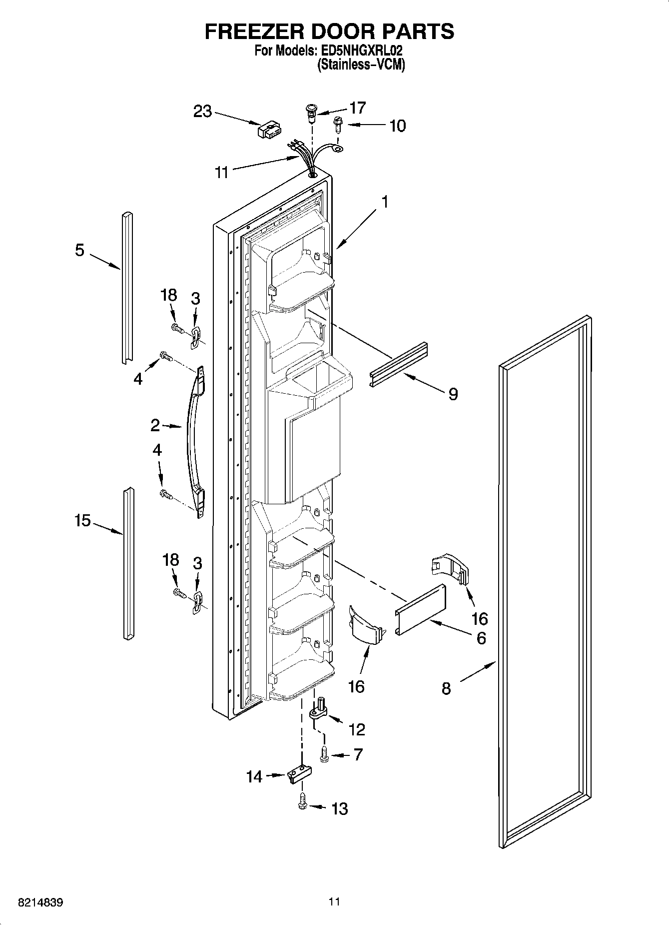 07 - FREEZER DOOR PARTS