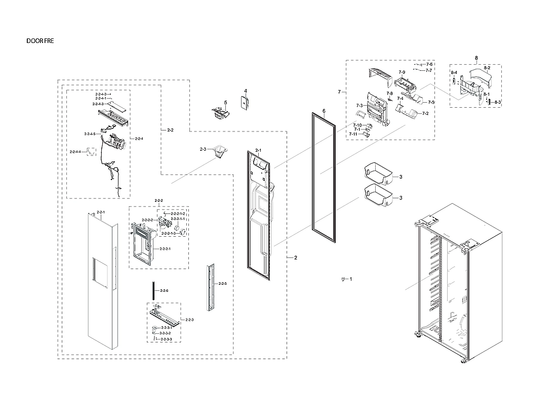 Freezer Door Parts