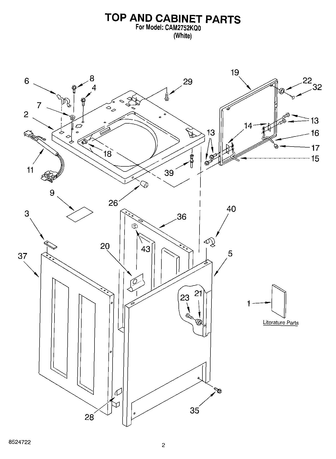 02 - TOP AND CABINET, LITERATURE