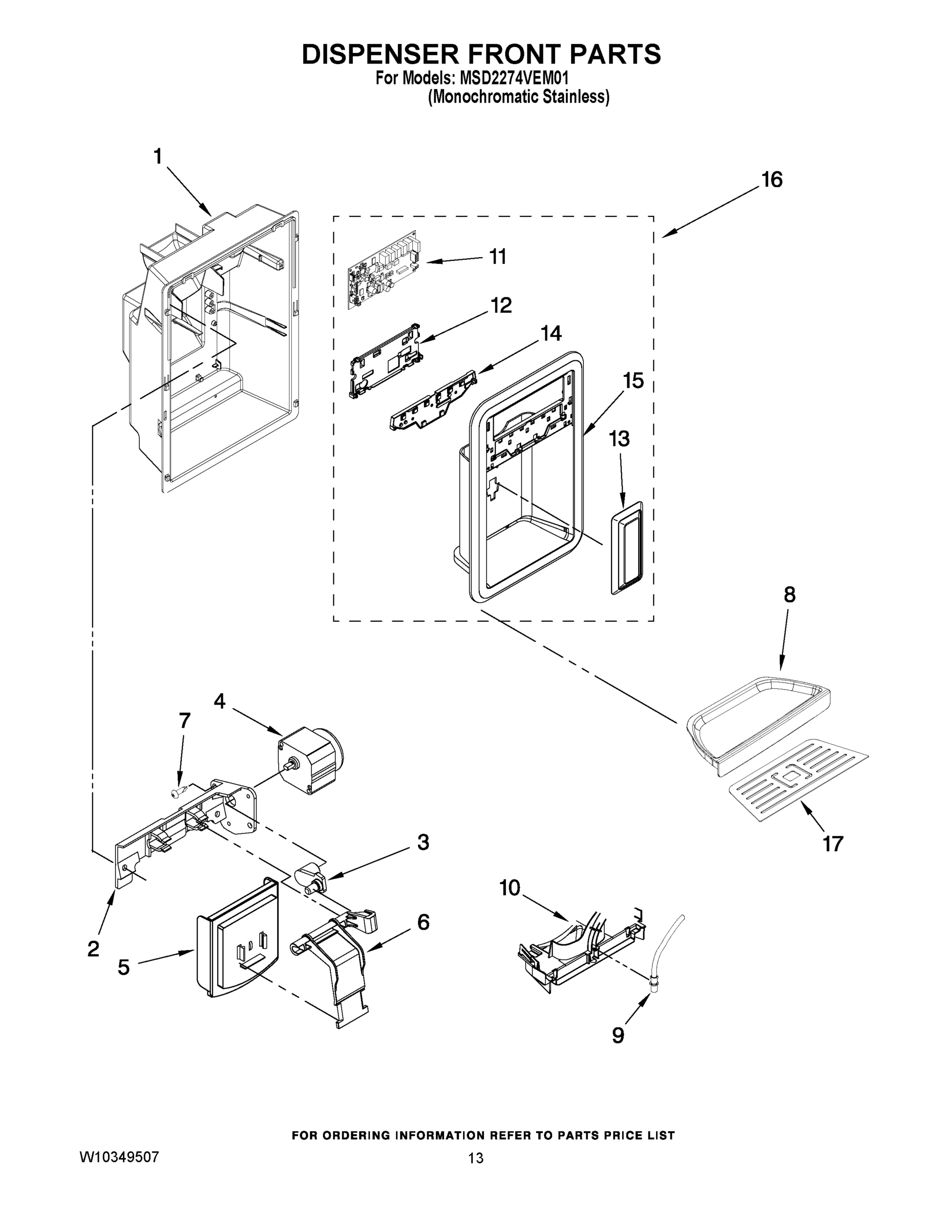 08 - DISPENSER FRONT PARTS