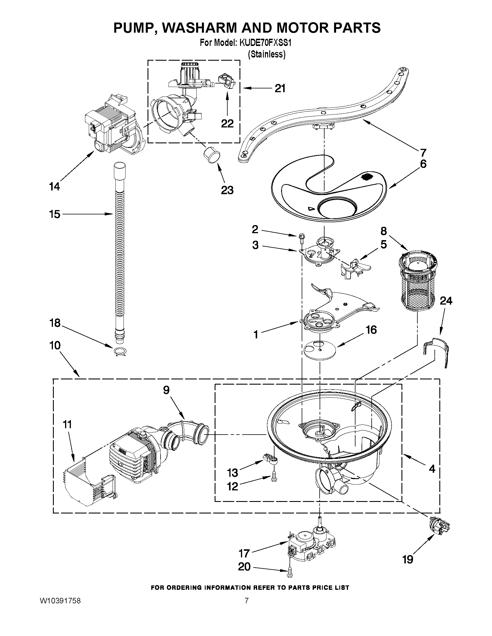06 - PUMP, WASHARM AND MOTOR PARTS