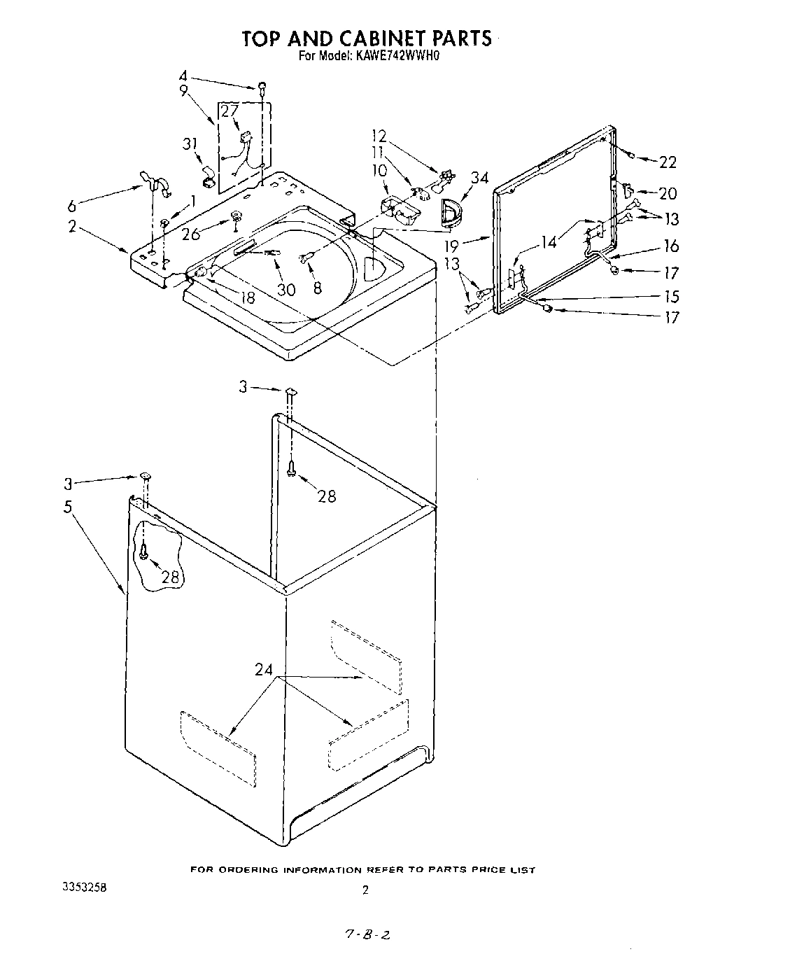 02 - TOP AND CABINET , LITERATURE AND OPTIONAL