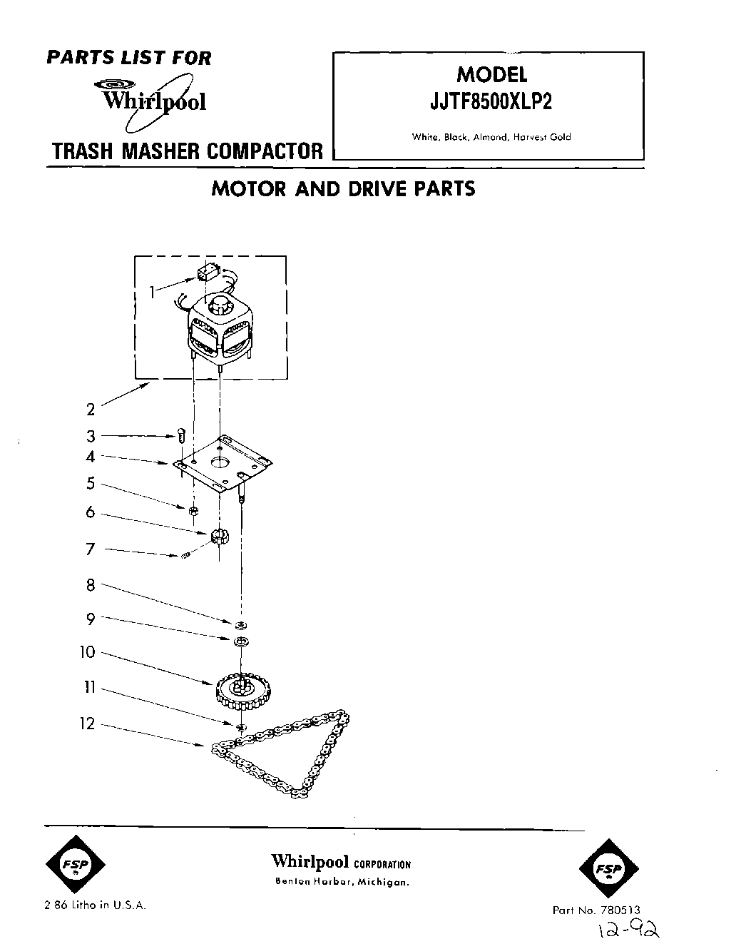01 - MOTOR AND DRIVE, LIT/OPTIONAL