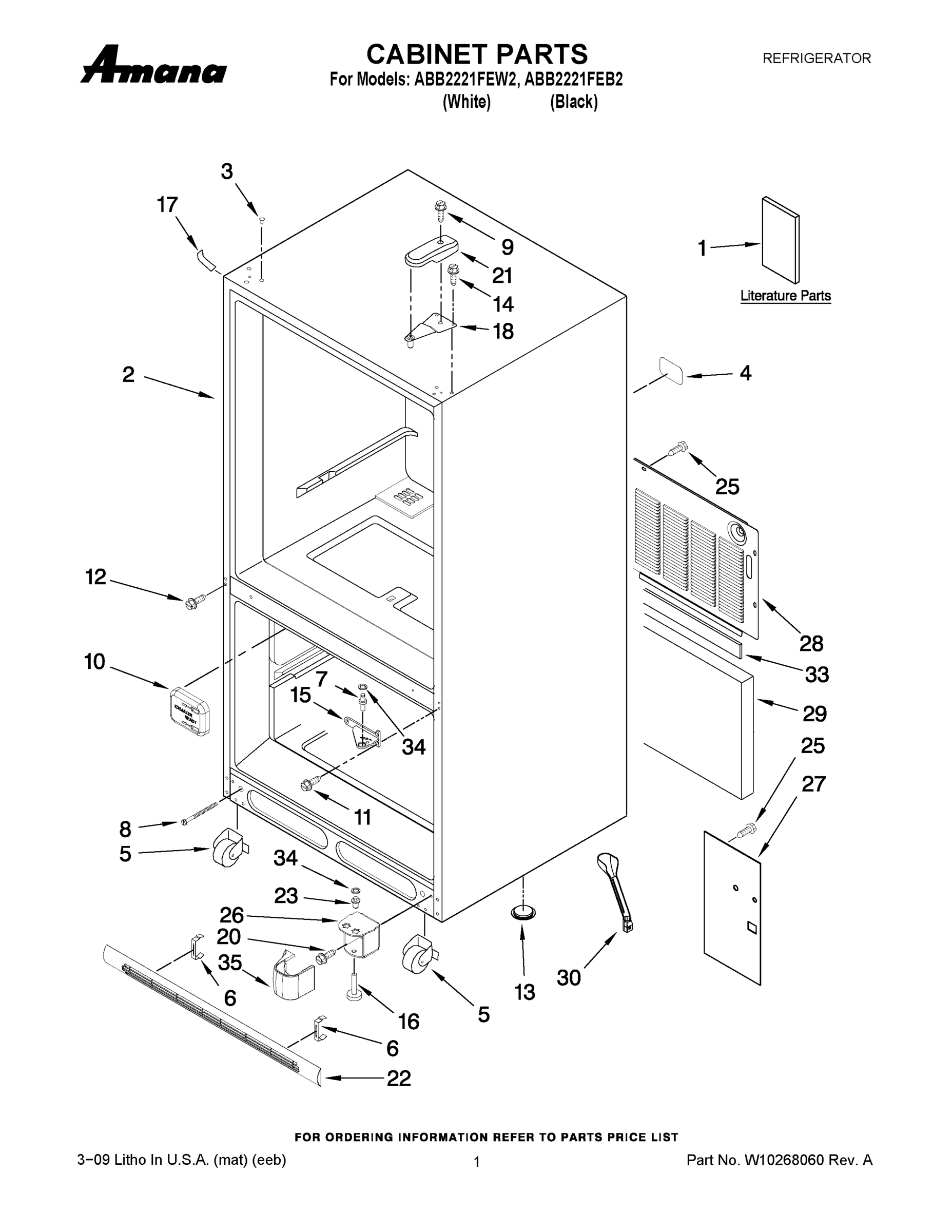 01 - CABINET PARTS