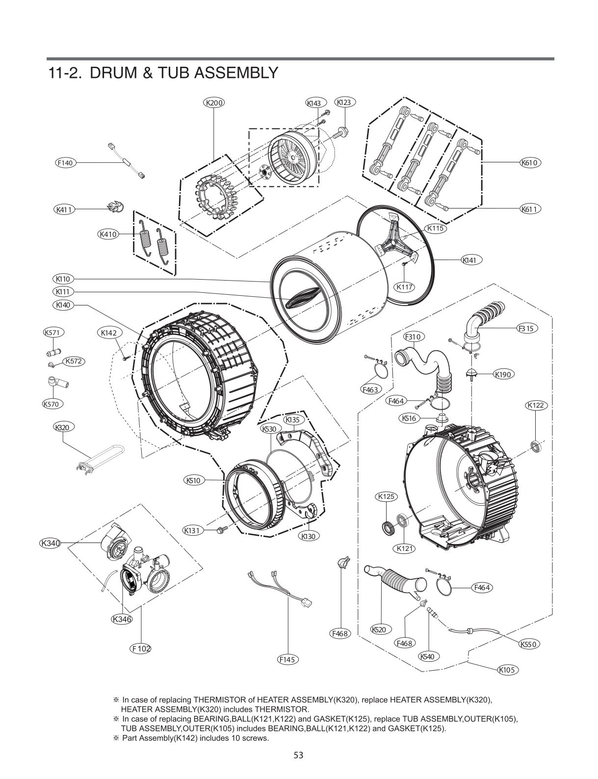 DRUM & TUB ASSEMBLY
