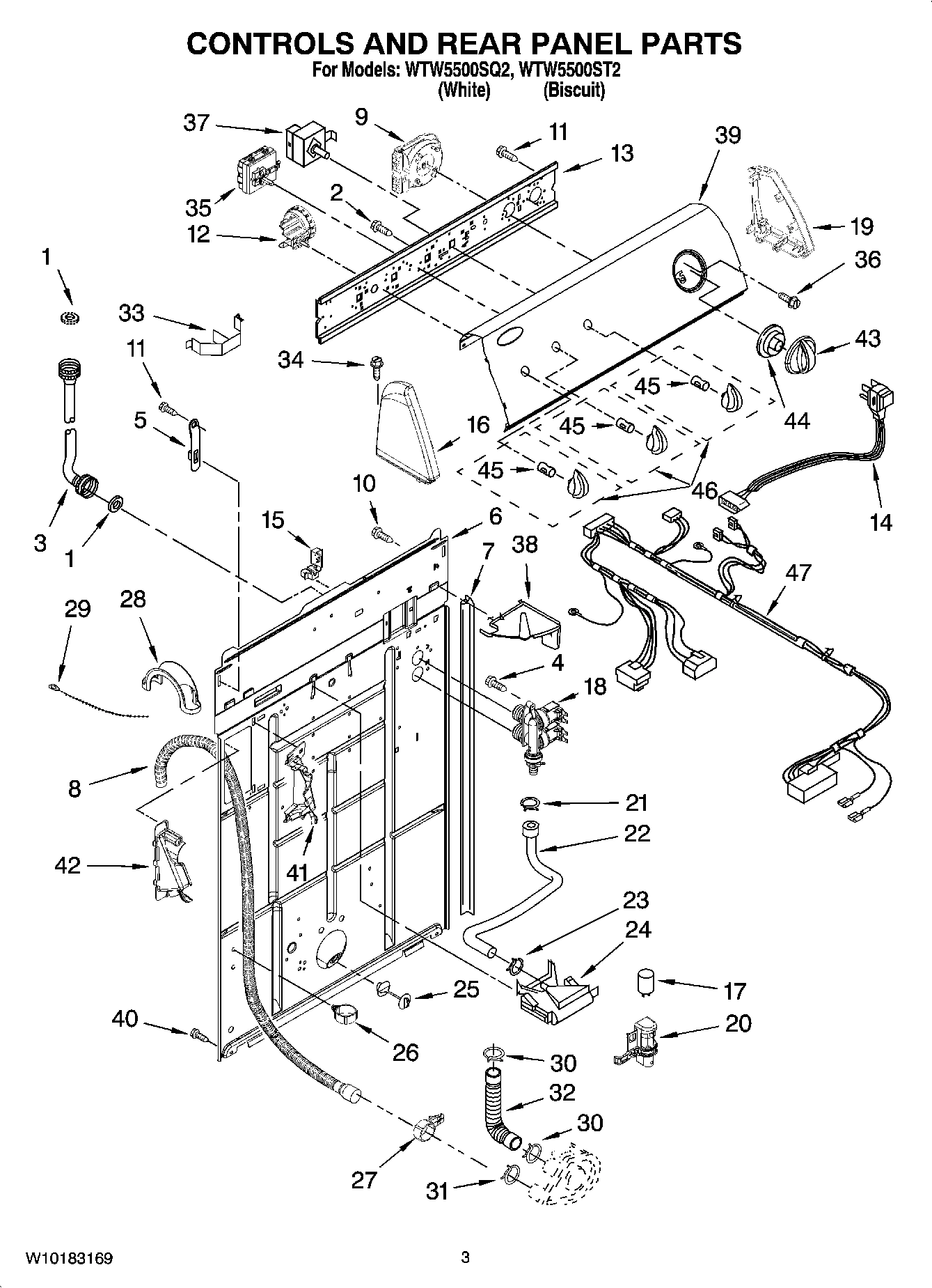 02 - CONTROLS AND REAR PANEL PARTS