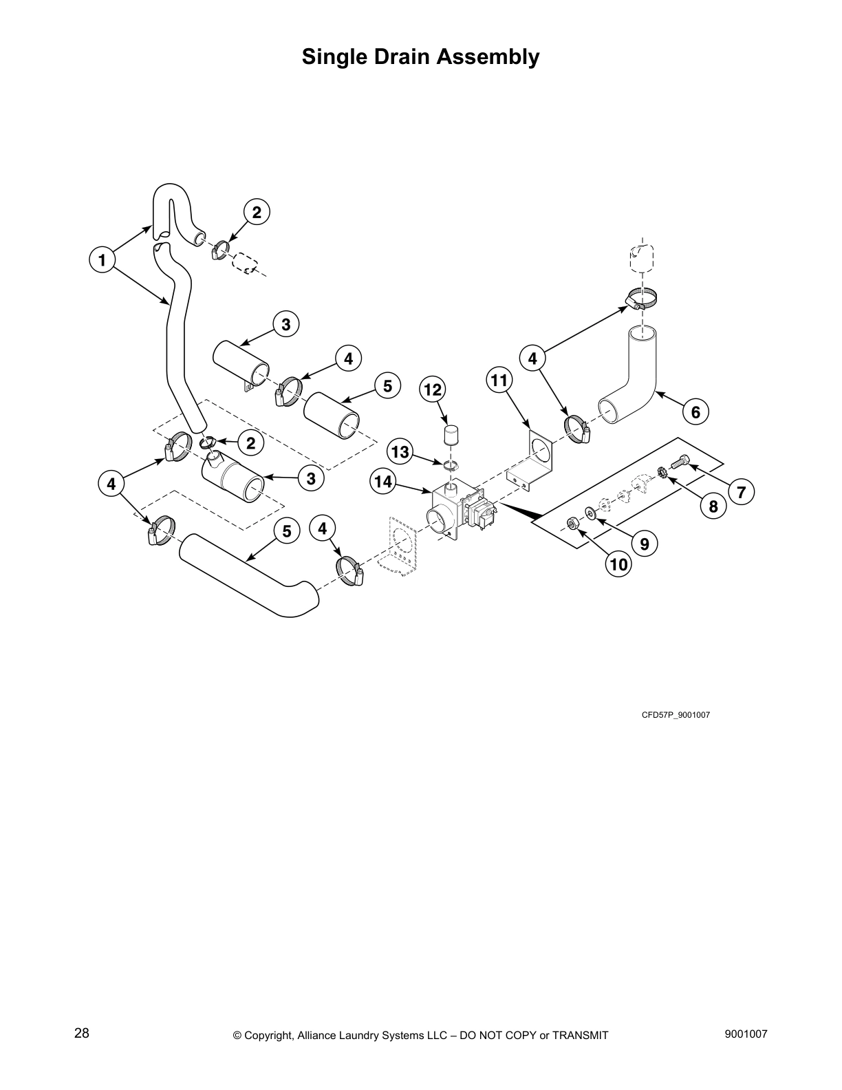 Single Drain Assembly