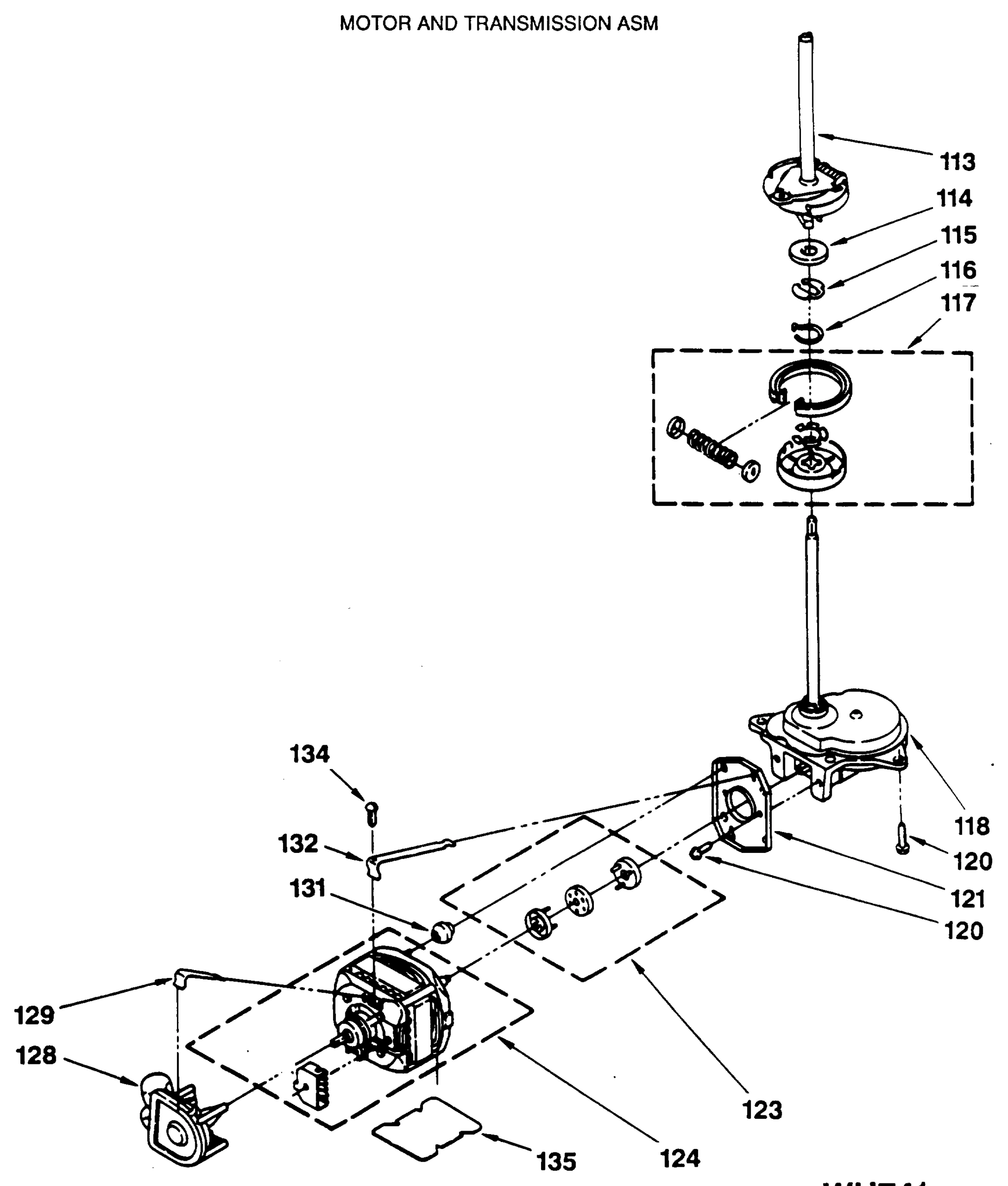MOTOR AND TRANSMISSION ASM