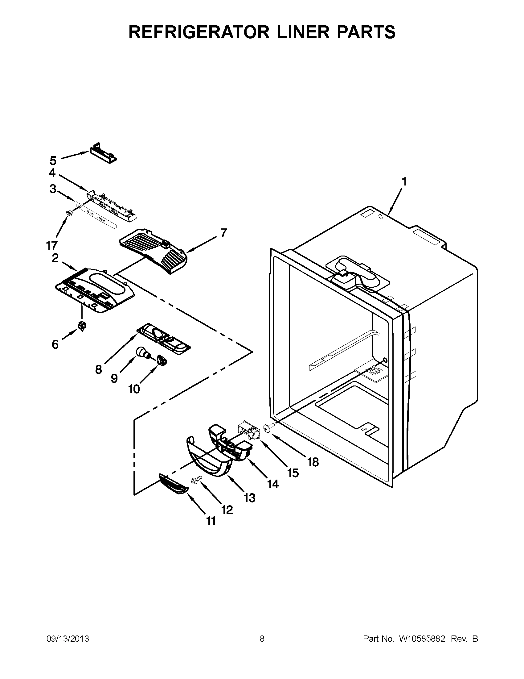 05 - REFRIGERATOR LINER PARTS