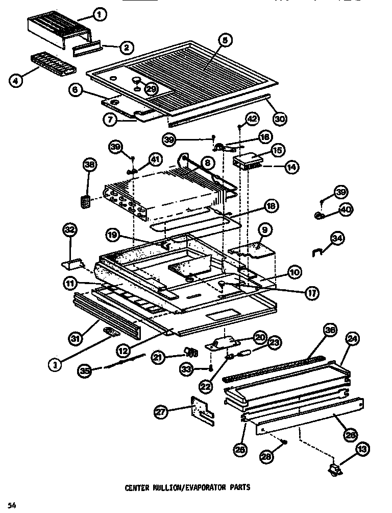 01 - CENTER MULLION/EVAP