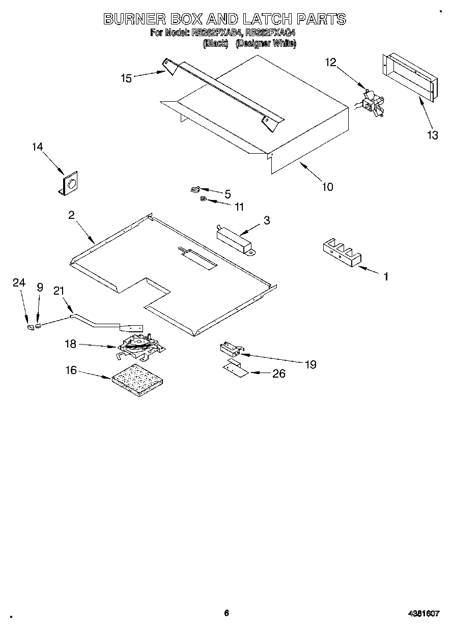 04 - BURNER BOX AND LATCH