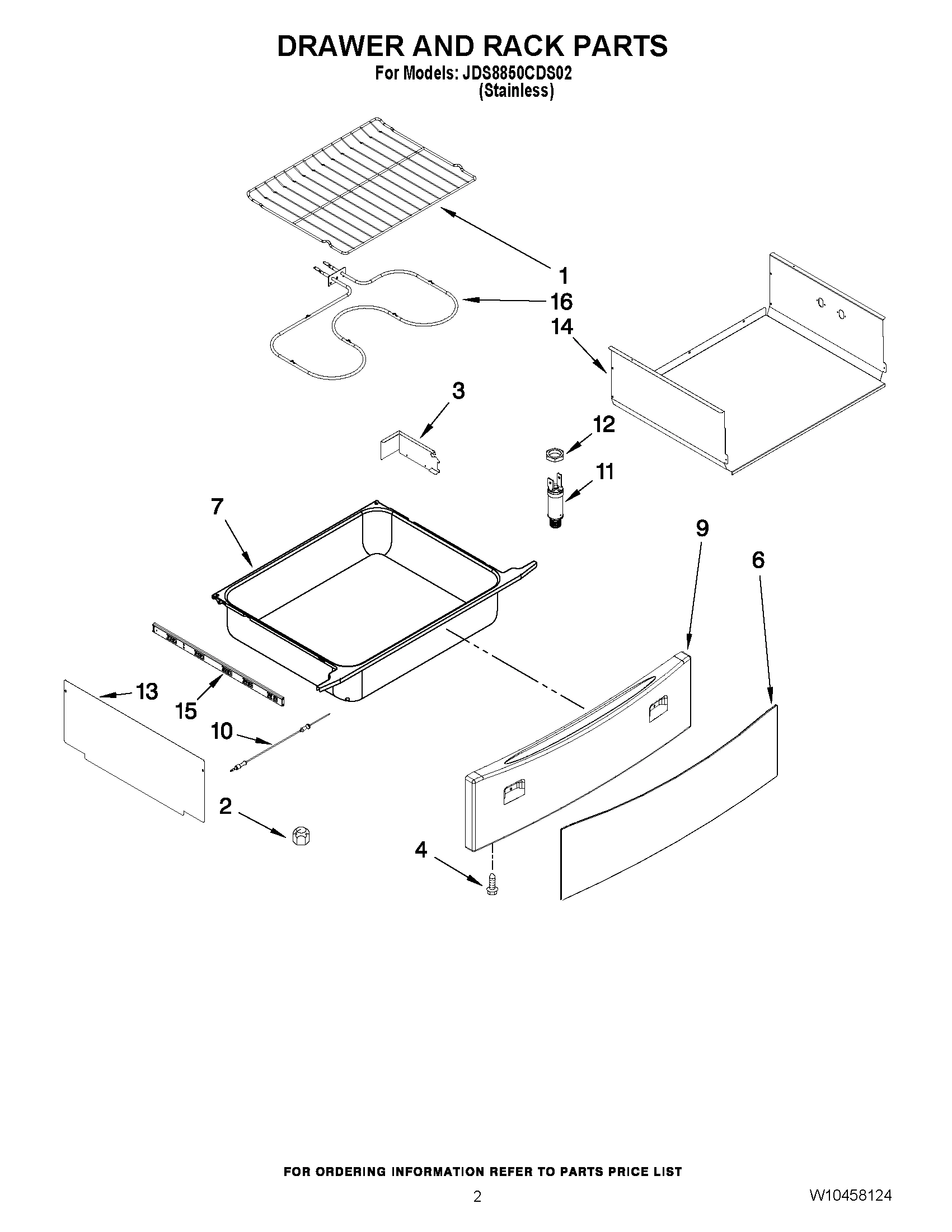 02 - DRAWER AND RACK PARTS